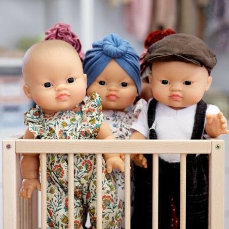 Minikane Doll Flutter Sleeve Maya Jumpsuit - Floral Doll Clothing Minikane