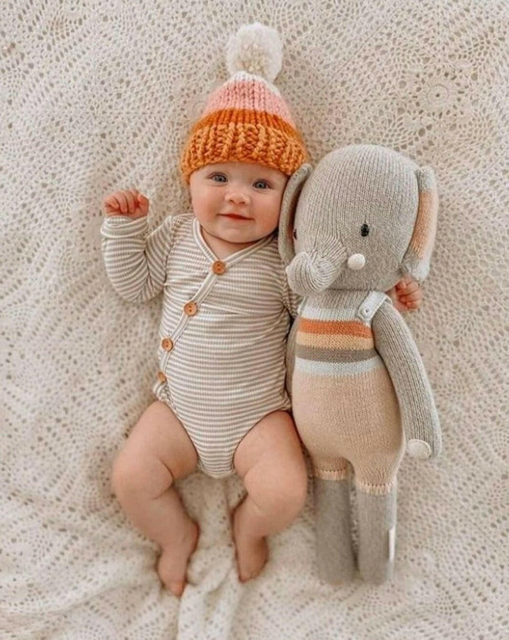 Evan the Elephant Stuffies Cuddle + Kind