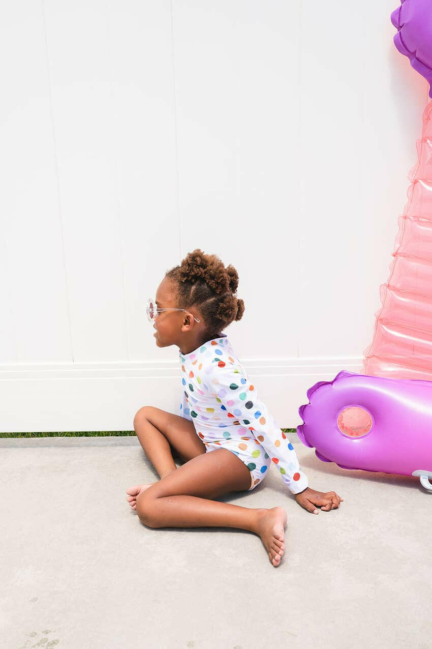 Lyanna Swim in Bold Dots Ollie Jay