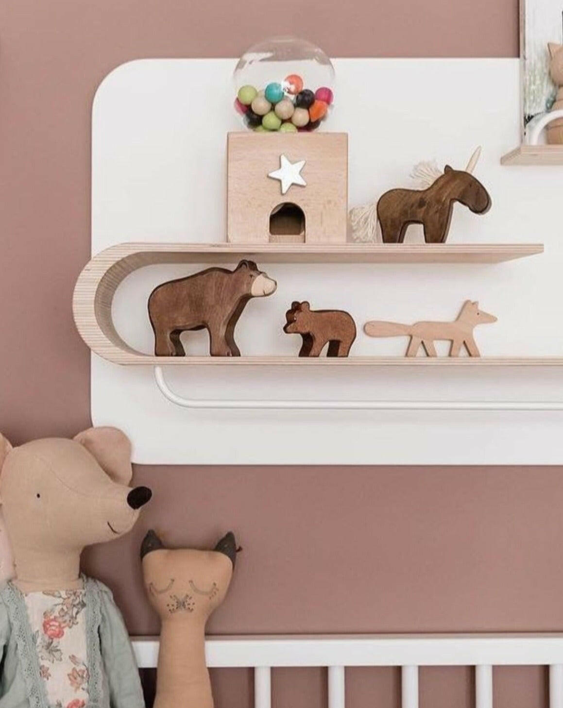 Gatcha Gatcha Wooden Gumball Dispenser Kids Toys kiko+ and gg*