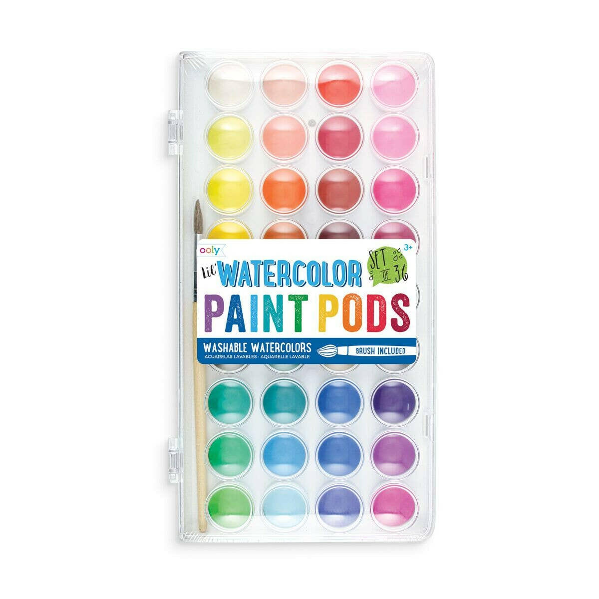 Lil' Paint Pods Watercolor Paint - Set of 36 OOLY - Art & School Supplies