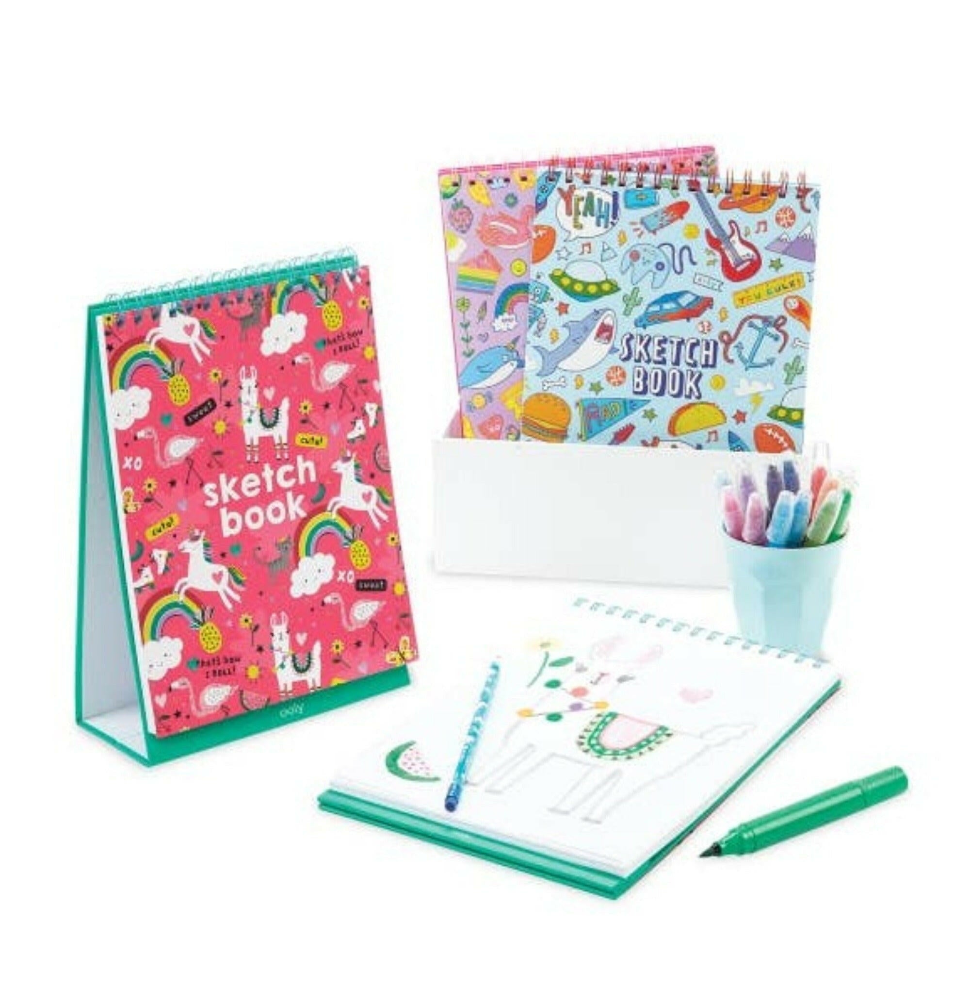 Standing Sketchbook: Funtastic Friends Art Supplies OOLY - Art & School Supplies