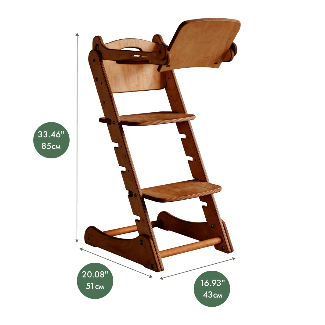 Growing Chair for Babies – Kitchen Helper Tower - Chocolate Growing chairs Goodevas
