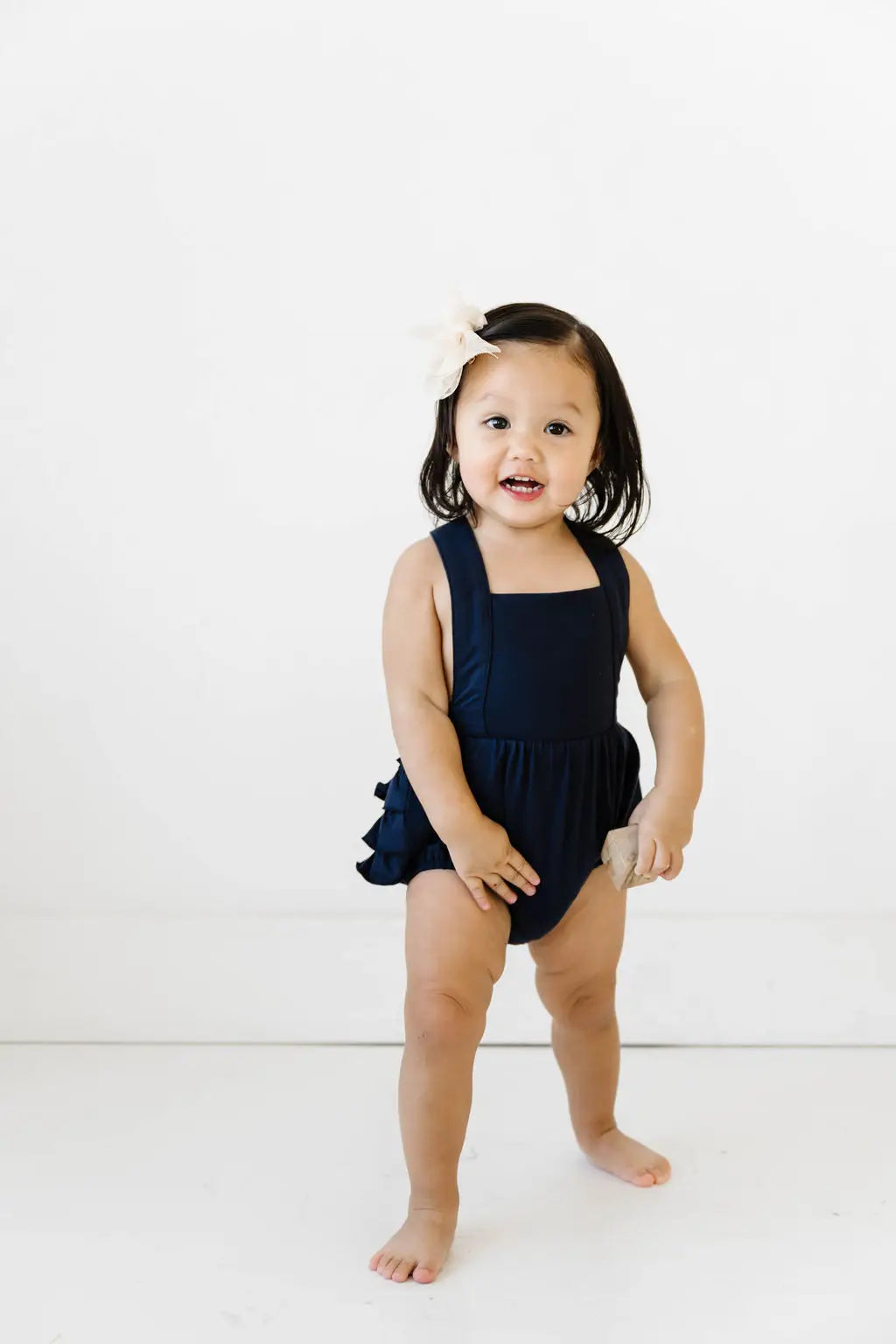 Isla Romper in Navy Ollie Jay