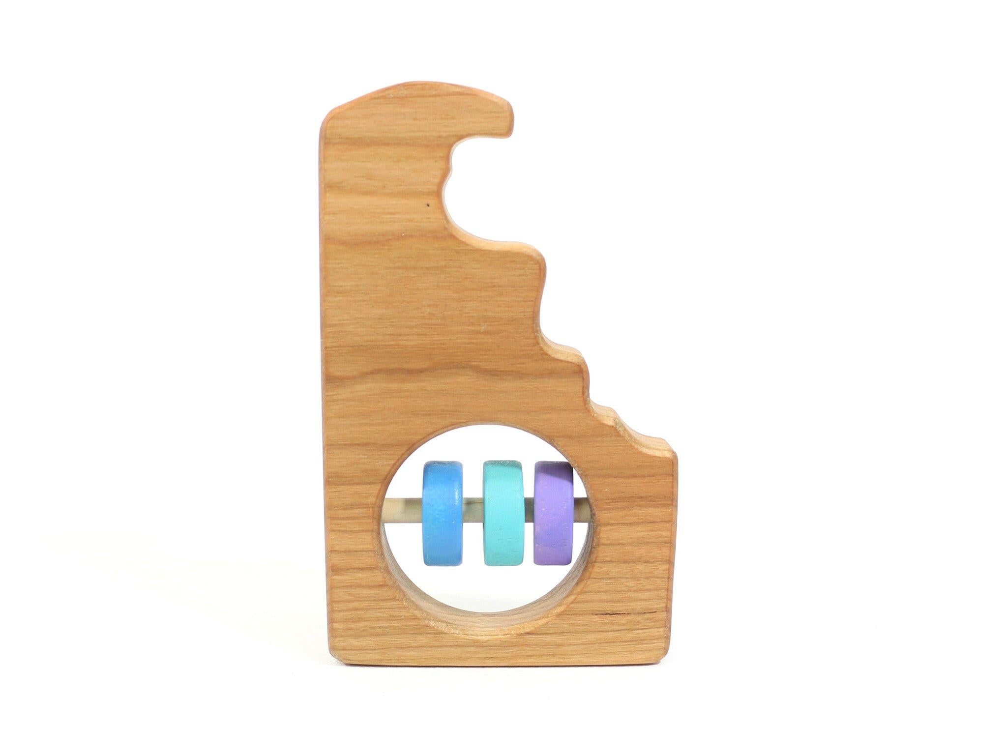Delaware State Wooden Baby Rattle™ State Rattle Bannor Toys