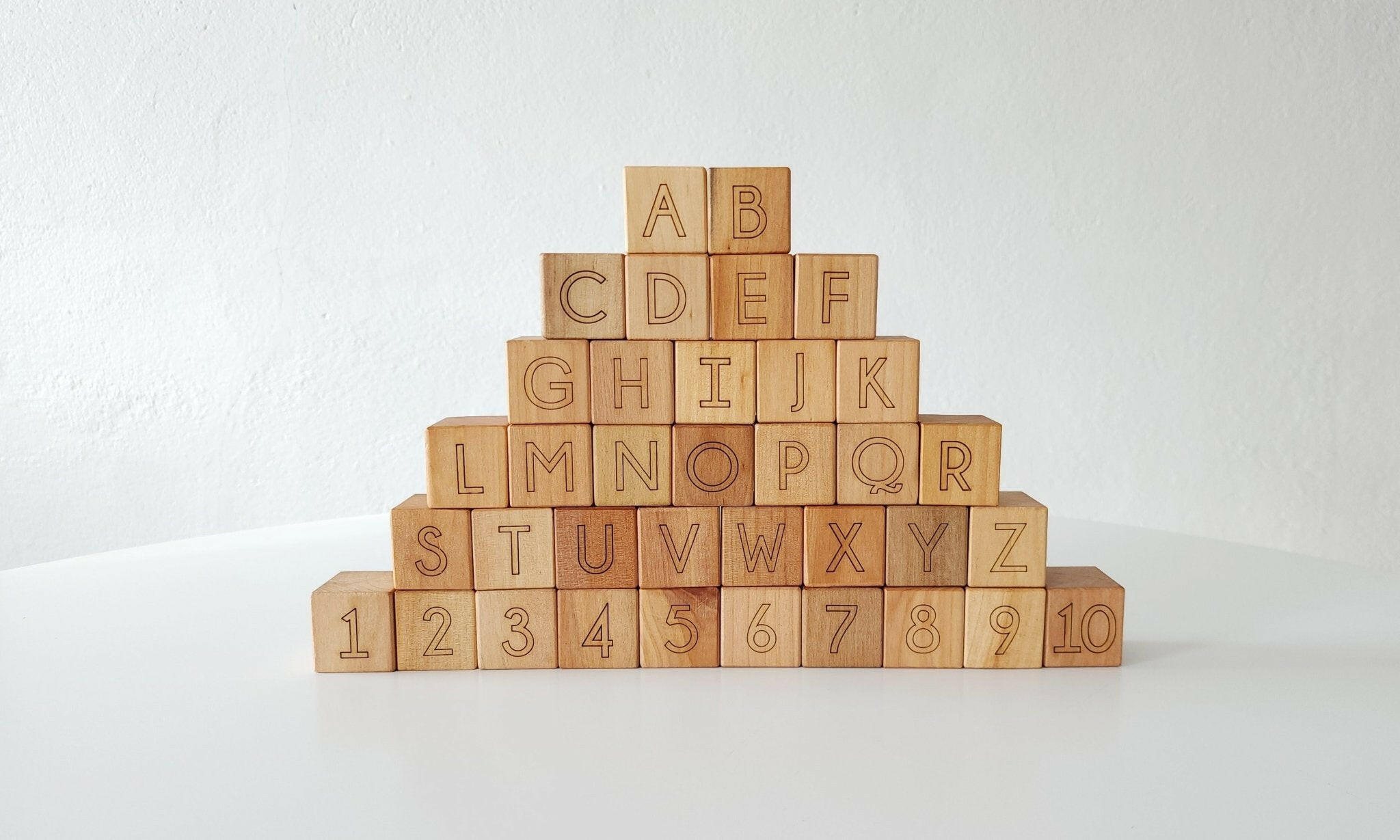 Deluxe ABC & 123 Blocks Wooden Blocks Bannor Toys