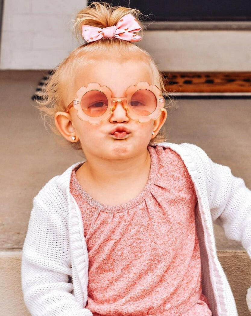 Flower Sunnies - Clear Pink Sunglasses Miss Mimi by MKS Miminoo
