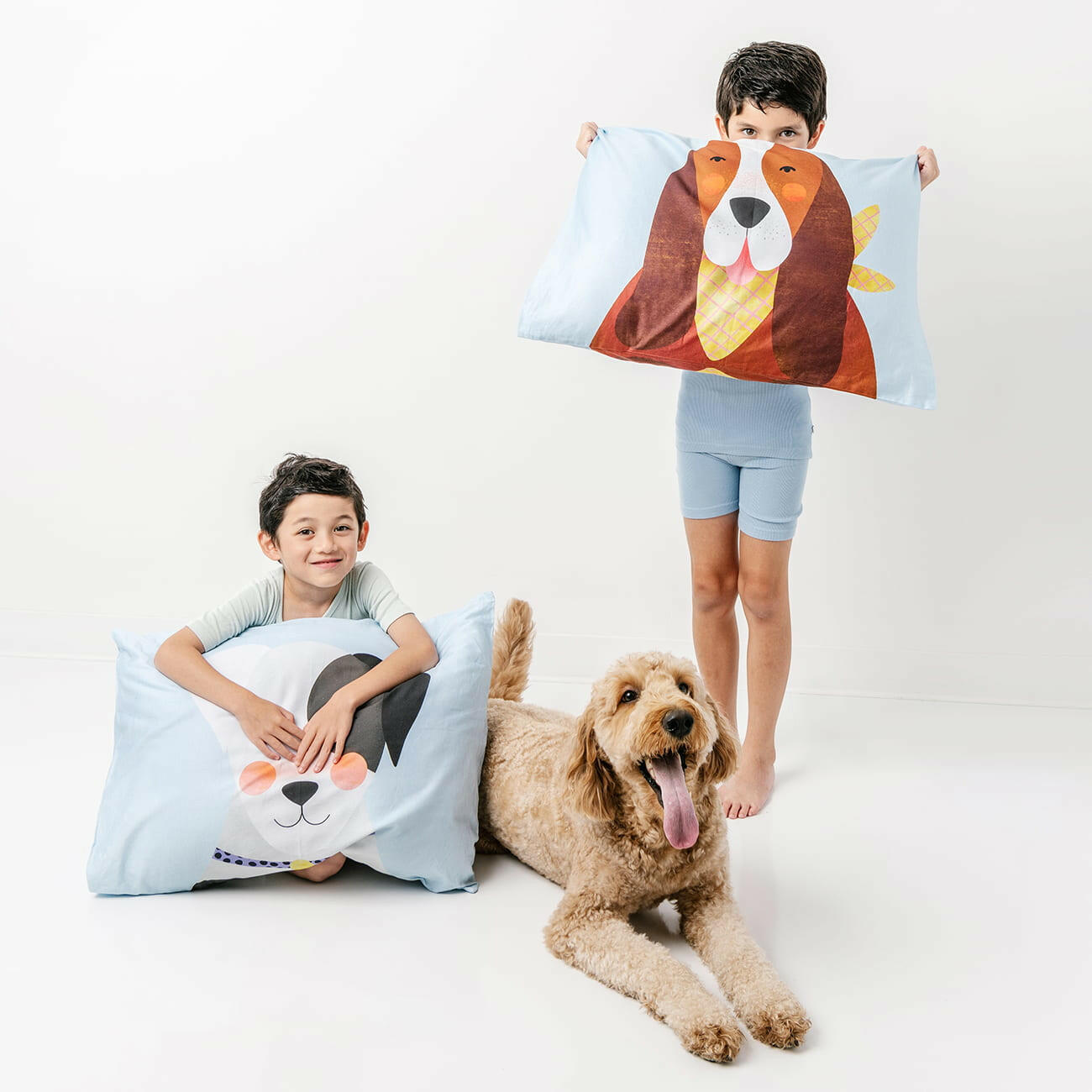 2-pack Dog Print Standard Size Pillowcases Pillowcase Rookie Humans