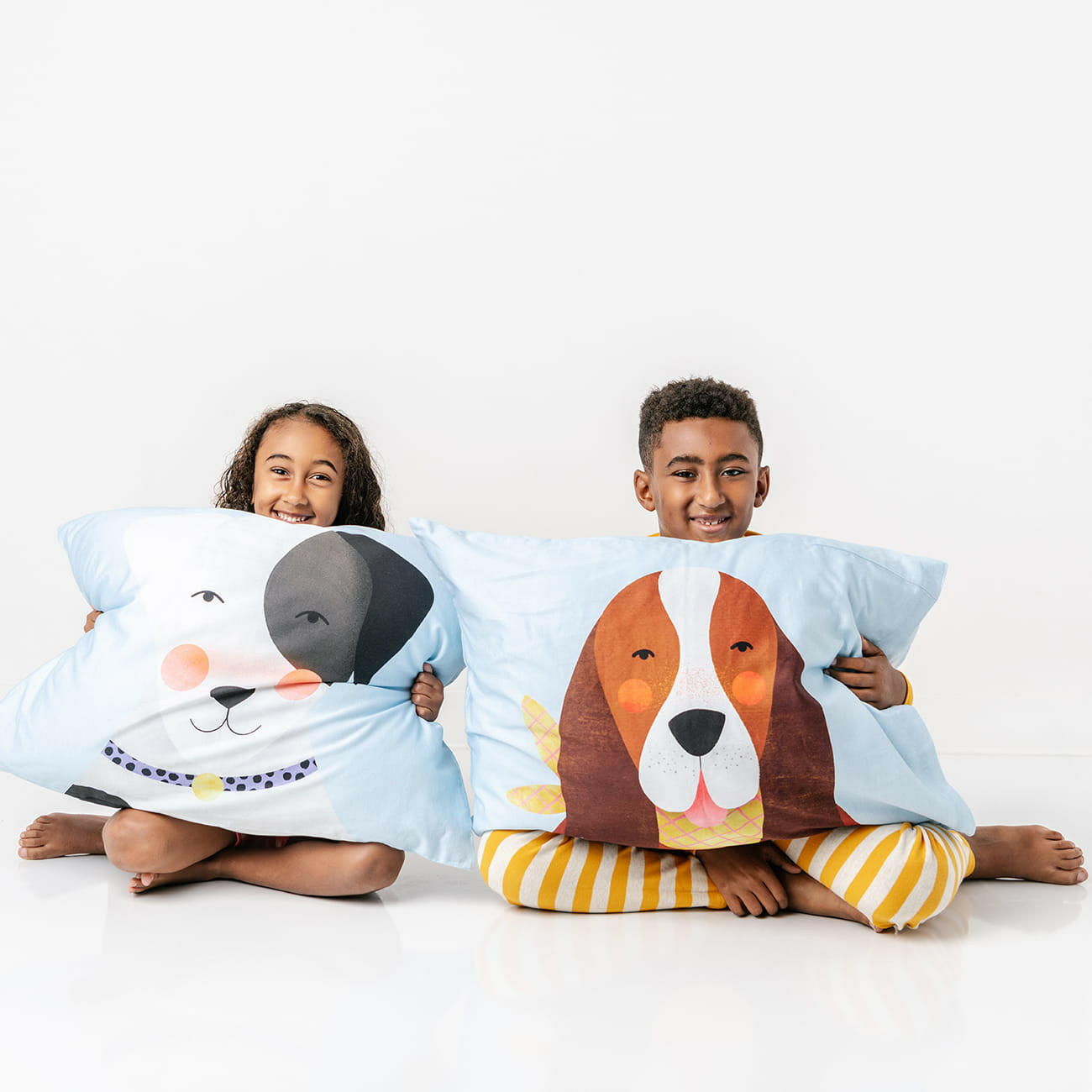 2-pack Dog Print Standard Size Pillowcases Pillowcase Rookie Humans