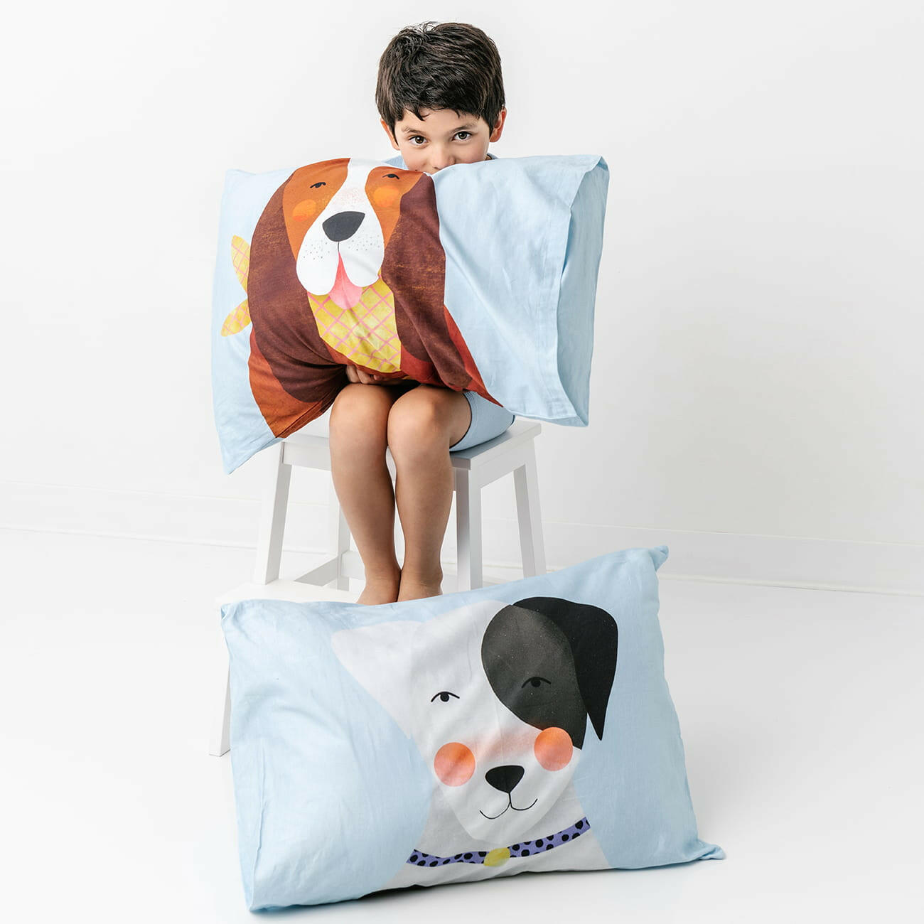 2-pack Dog Print Standard Size Pillowcases Pillowcase Rookie Humans