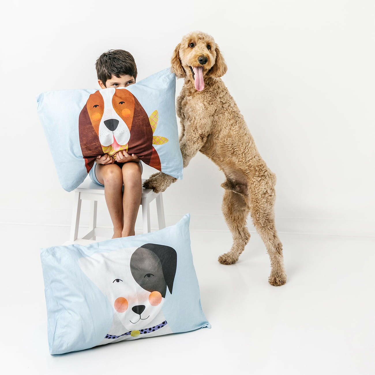 2-pack Dog Print Standard Size Pillowcases Pillowcase Rookie Humans