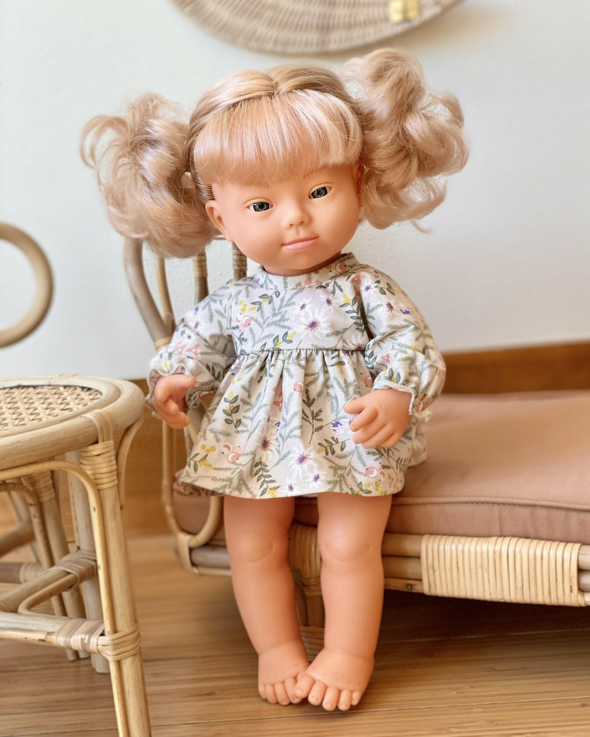 Cotton Doll Dress - Spring Floral Doll Clothing Little Wonder & Co.