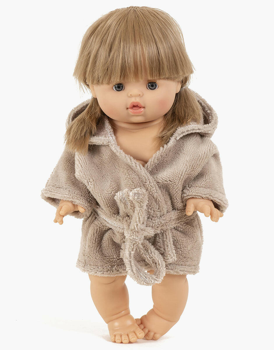 Doll Clothing Cozy Bathrobe Doll Clothing Minikane Latte