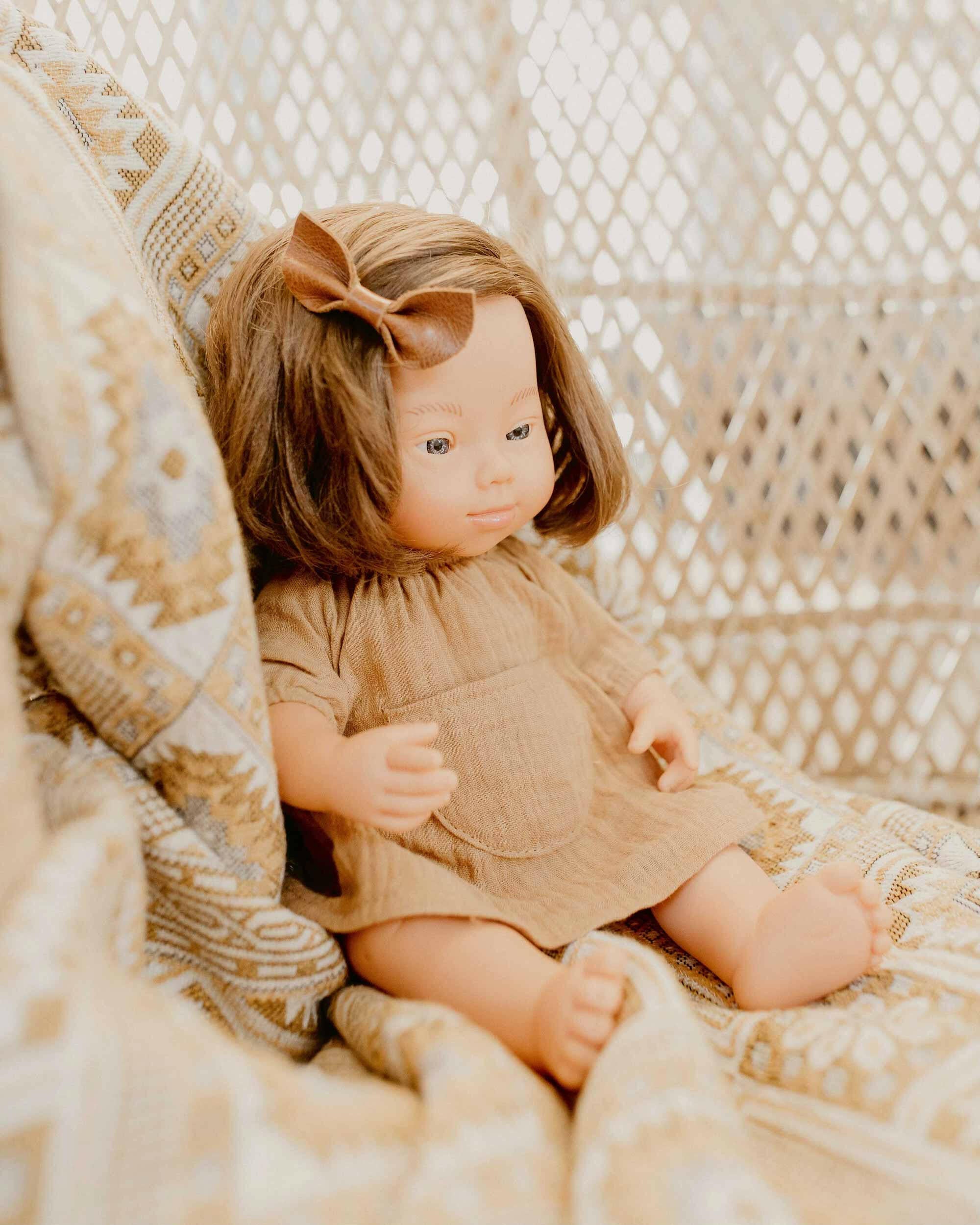 Baby Doll Girl with Down Syndrome - Brunette Dolls Miniland