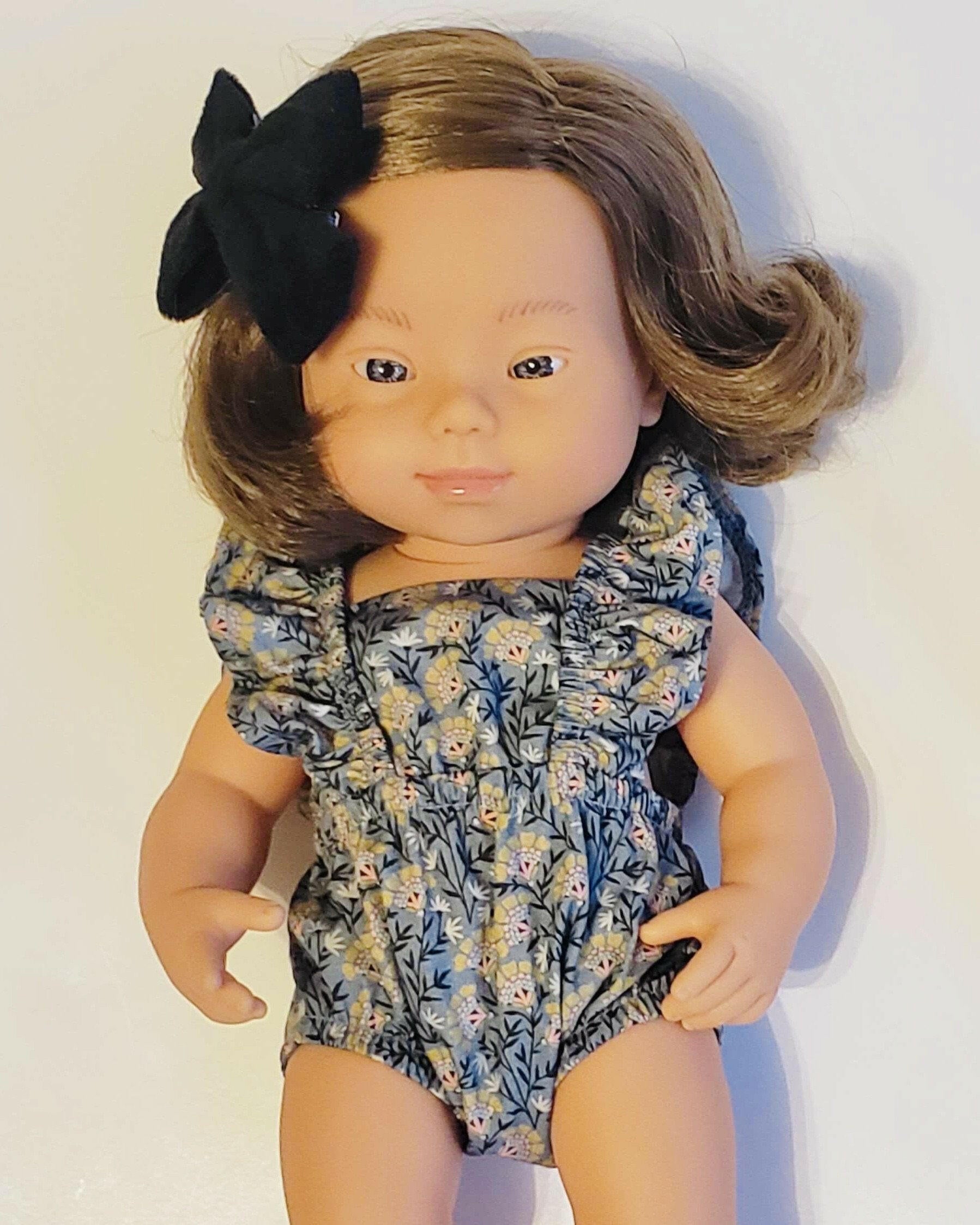 Baby Doll Girl with Down Syndrome - Brunette Dolls Miniland