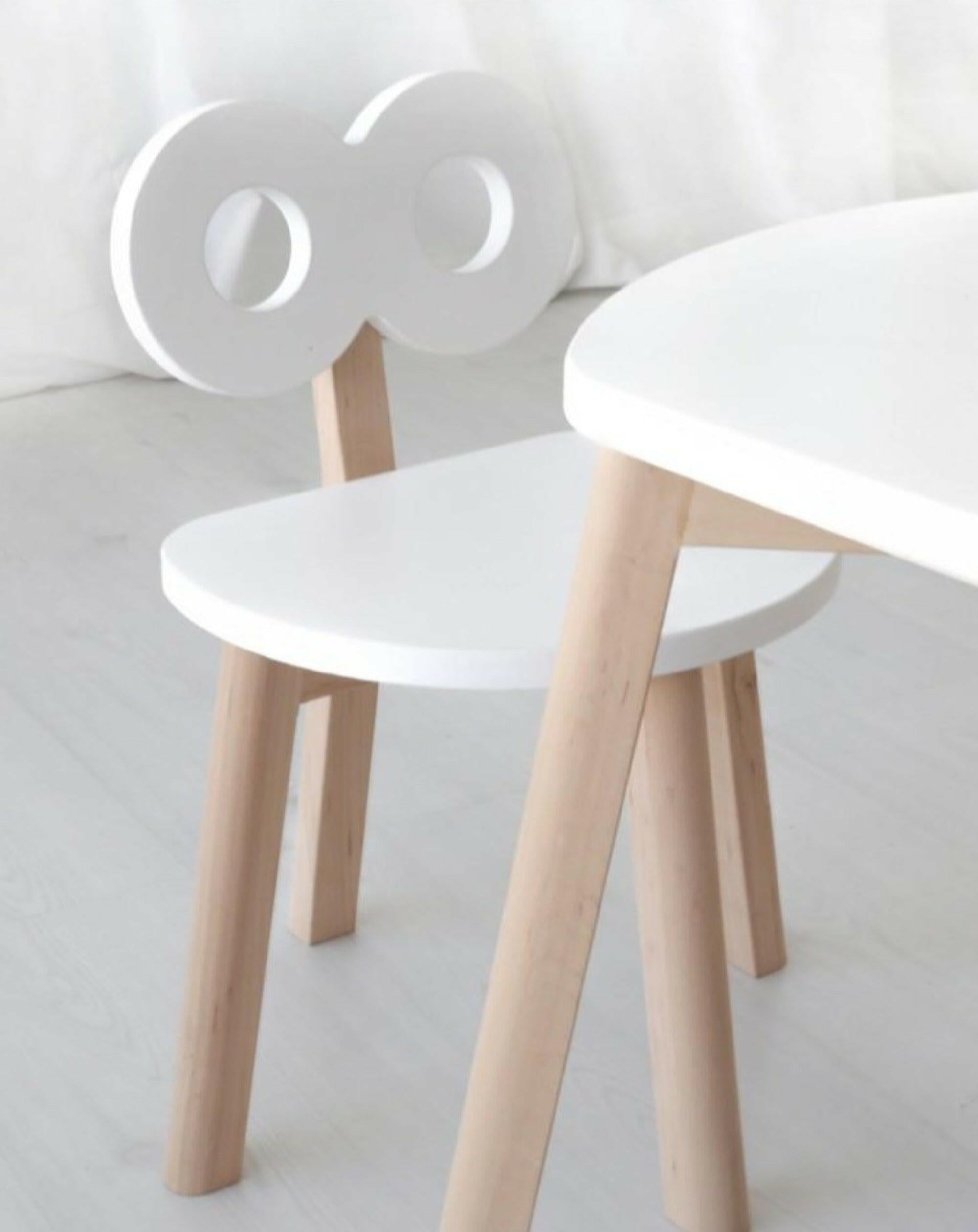 Double-O Children's Chair White Children's Furniture Ooh Noo