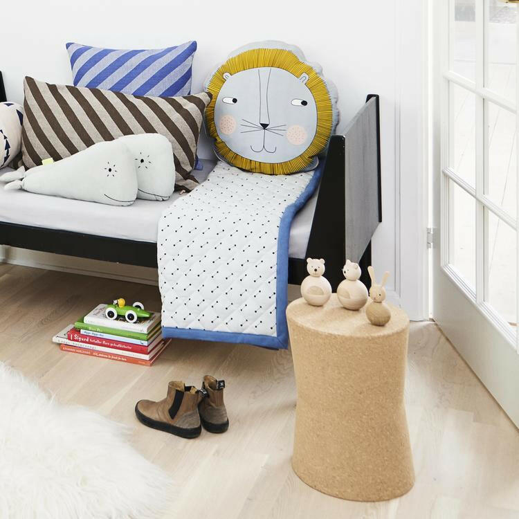 Lion Cushion - Light Grey OYOY