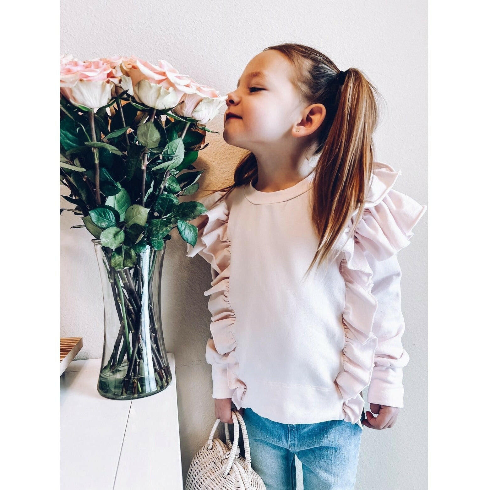 Organic Victoria Ruffle Sleeve Top Top Be Mi Los Angeles