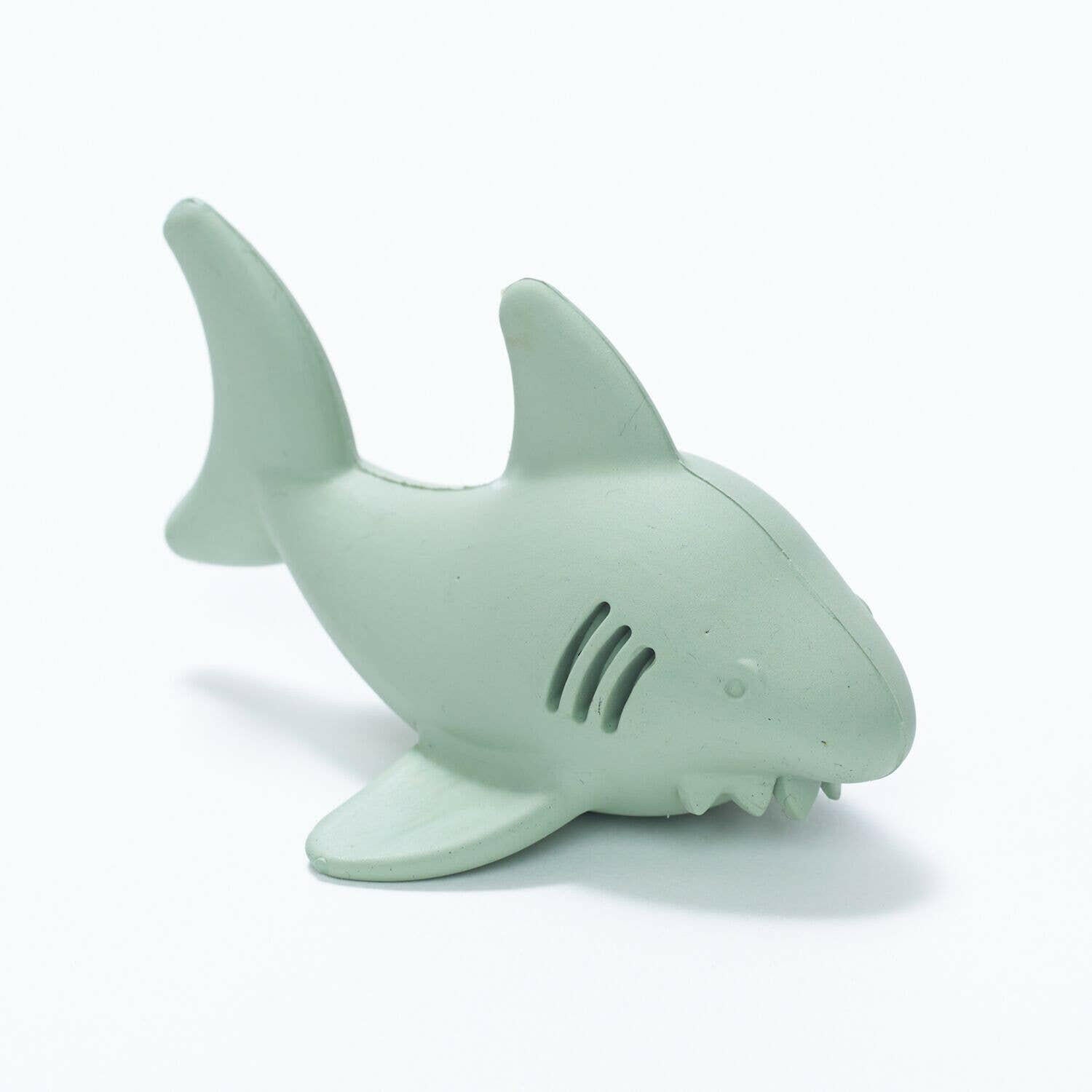 Bathtub Pals - Natural Rubber - Extra Large Drain Holes! - Shark Bath Toys BeginAgain
