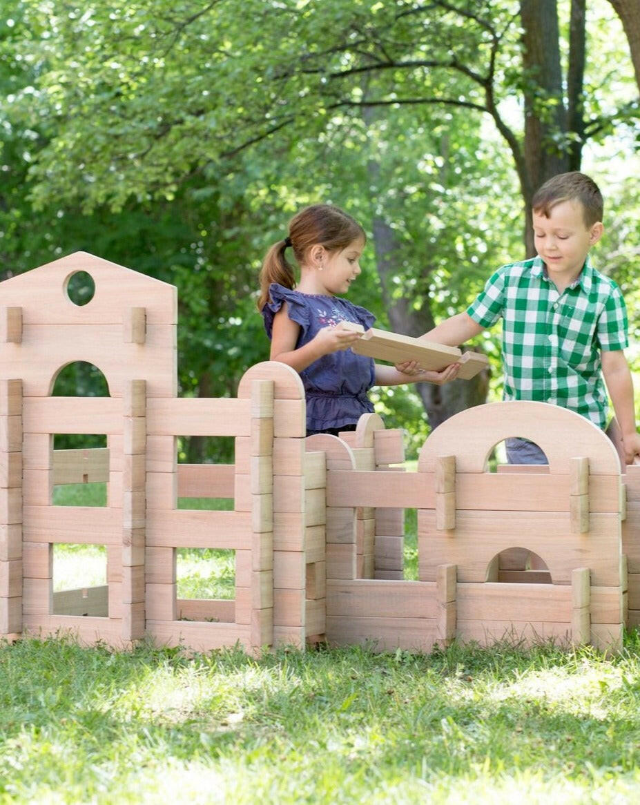 Guidecraft Notch Blocks Set 89 Pc. Wooden Toys Guidecraft