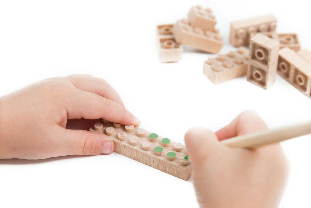 Eco-bricks Bamboo - 24 Piece Blocks Once Kids