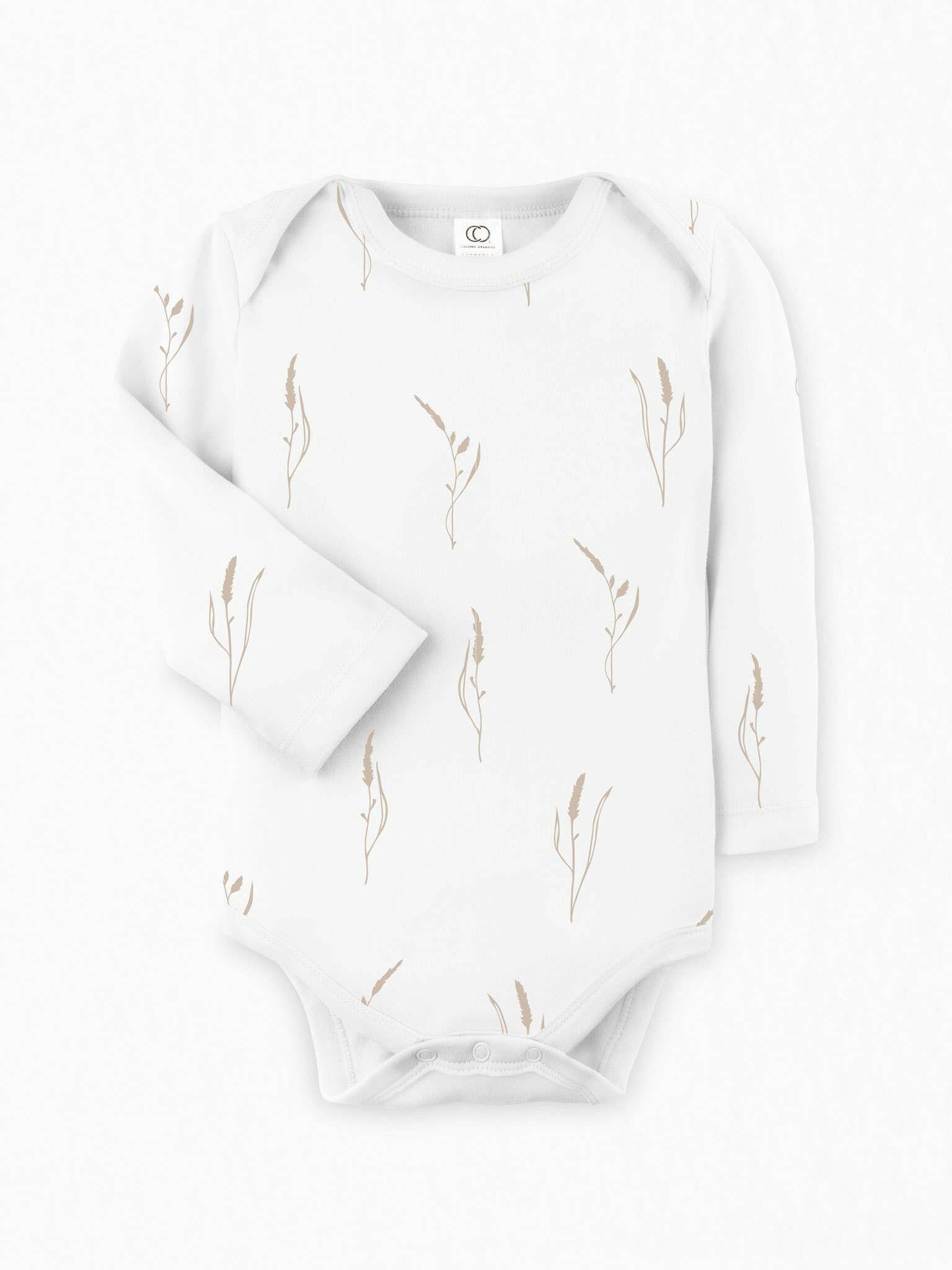 River Bodysuit - White Prairie Baby Clothing Colored Organics