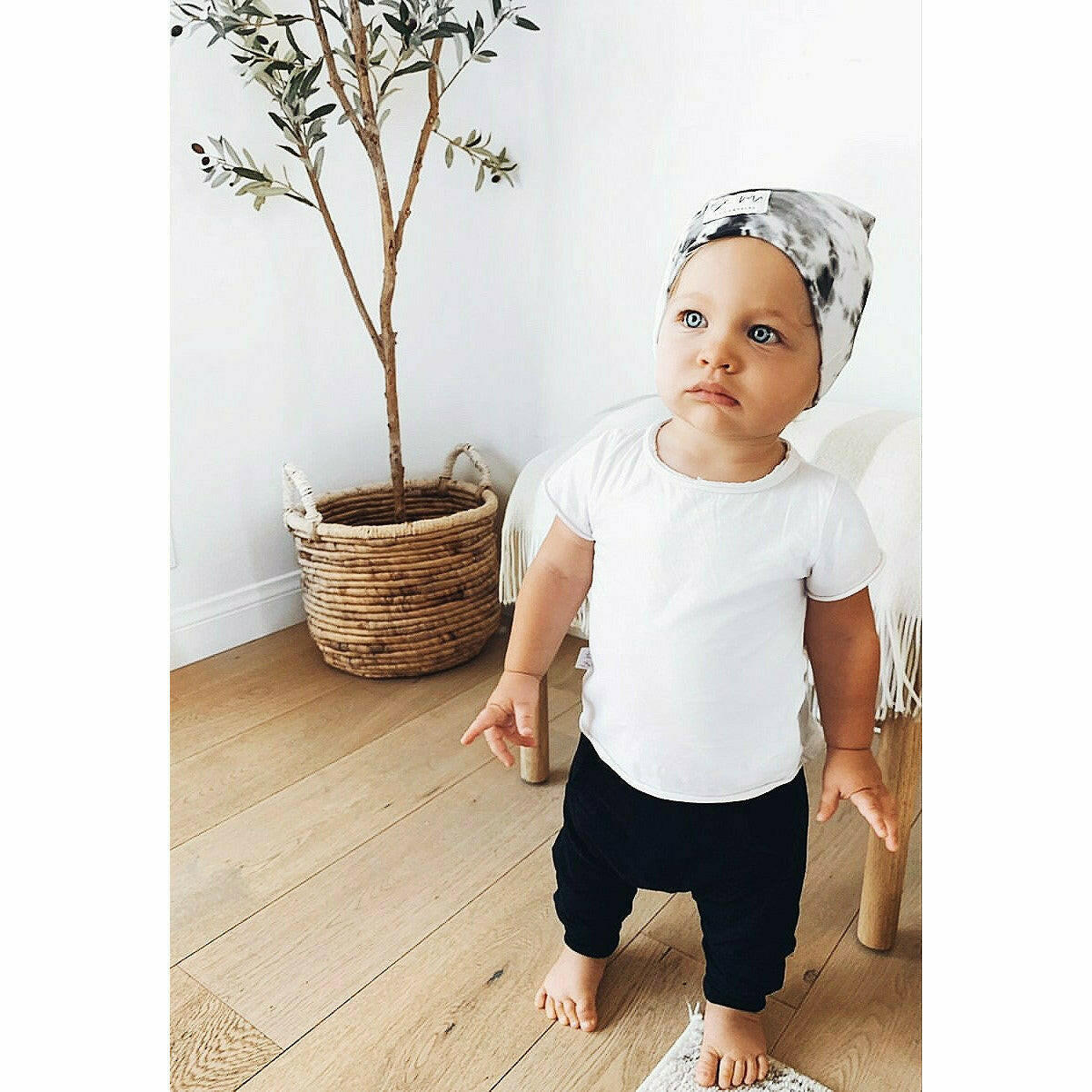 Asher Baby Tee White Tees Be Mi Los Angeles