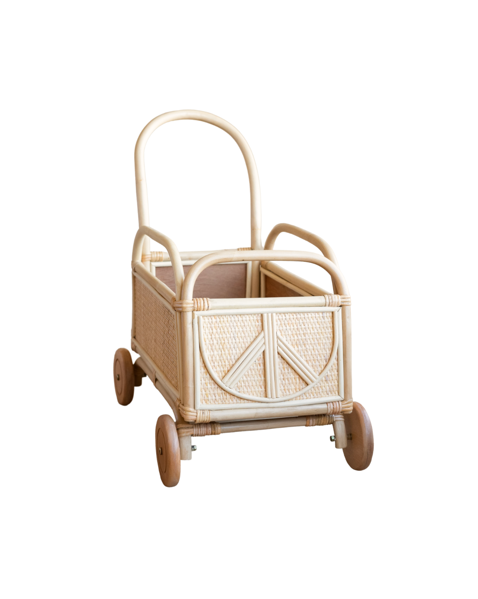 Ollie Rattan Push Car Doll Furniture Ellie & Becks Co.