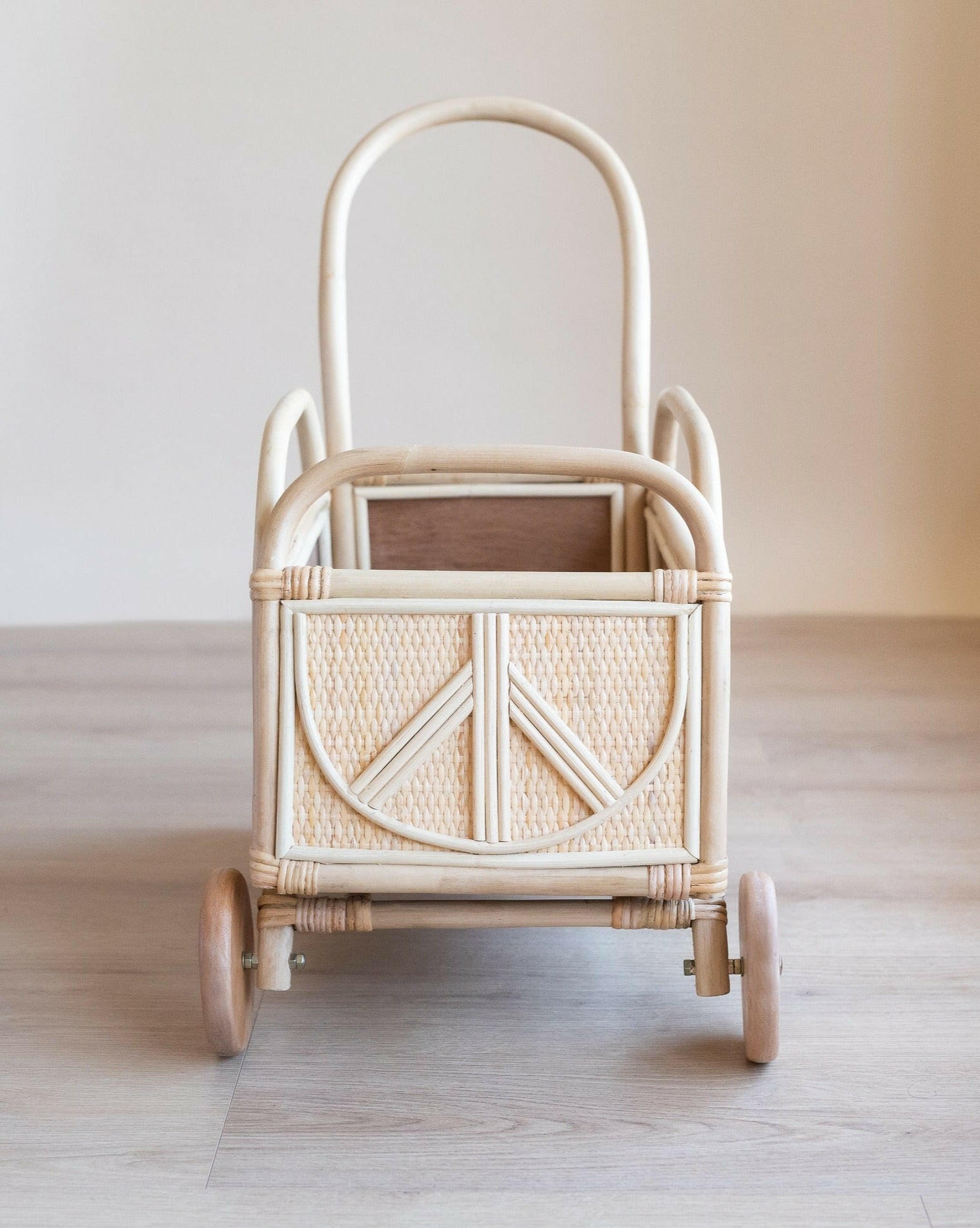 Ollie Rattan Push Car Doll Furniture Ellie & Becks Co.