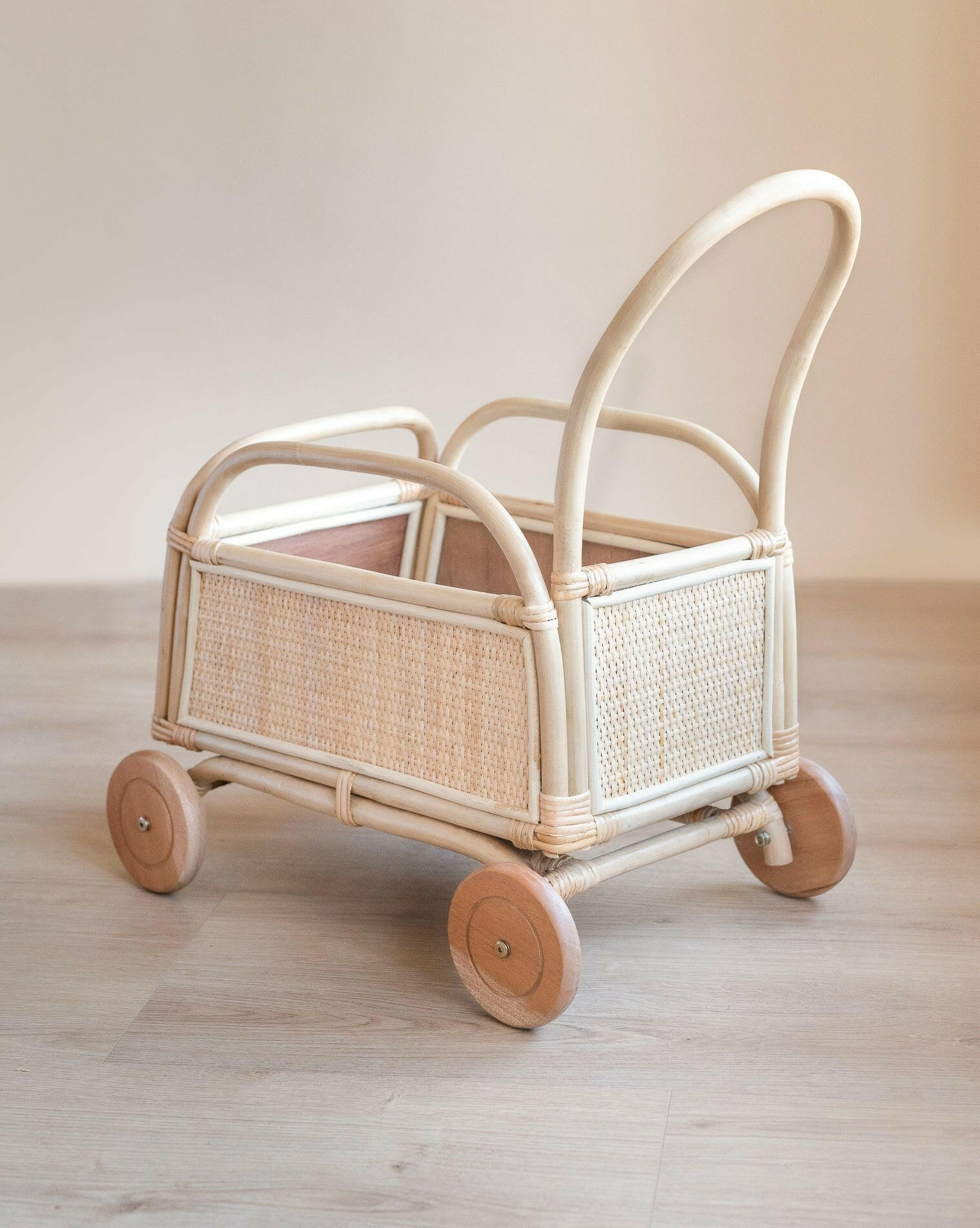 Ollie Rattan Push Car Doll Furniture Ellie & Becks Co.