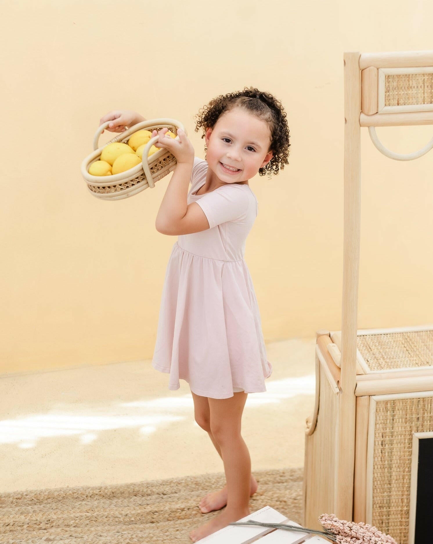 Little Rattan Play Tray Organization Ellie & Becks Co.