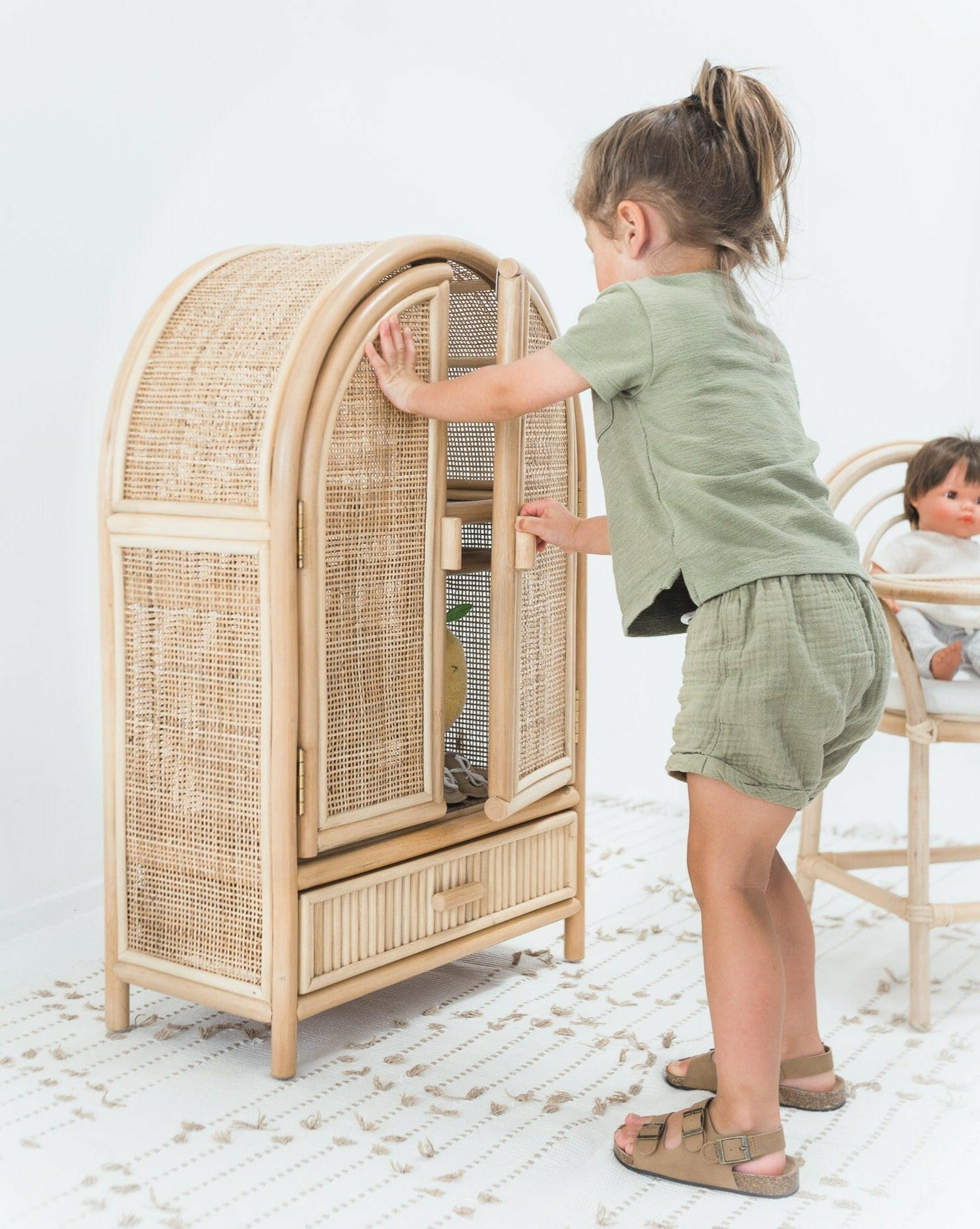 Sloane Doll Cabinet Ellie & Becks Co.