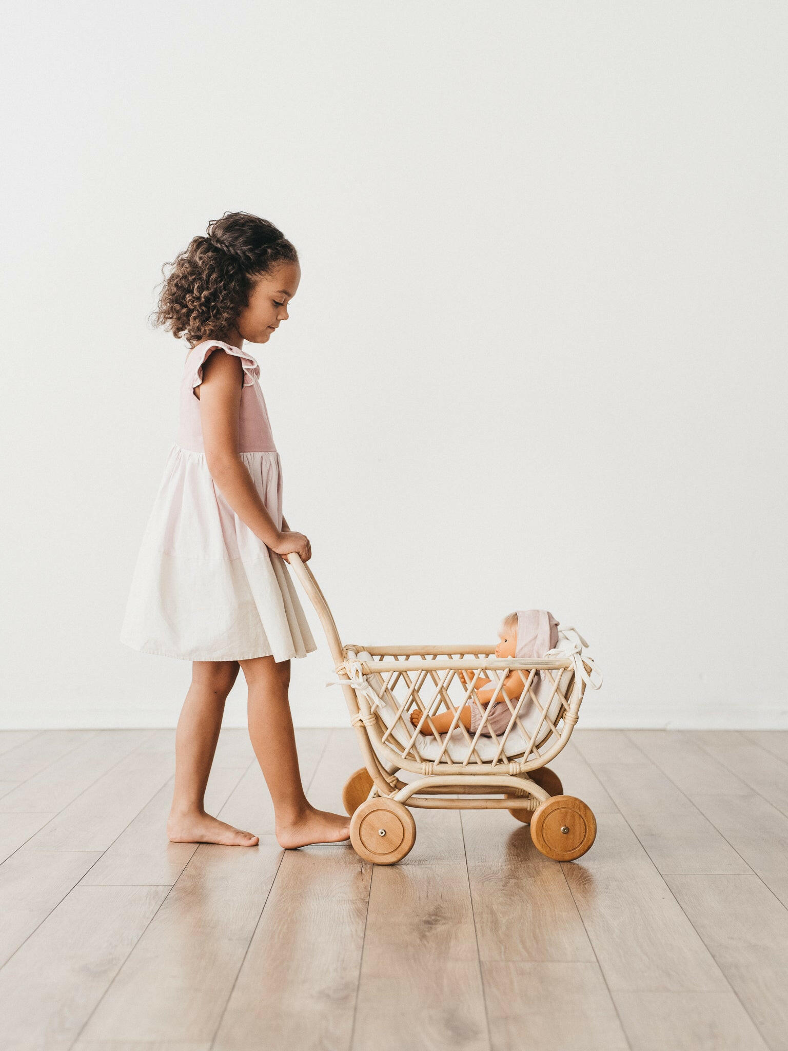 Clara Cart - Light Pink Doll Furniture Ellie & Becks Co.