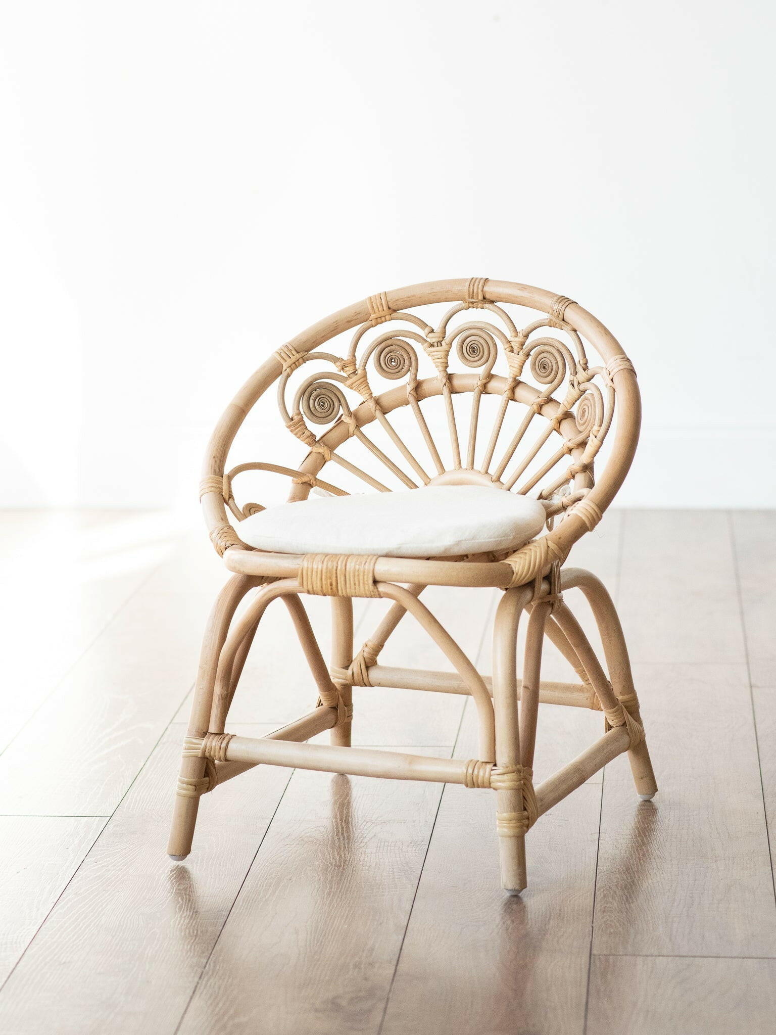 Dahlia Rattan Kids Chair Furniture Ellie & Becks Co. Default Title