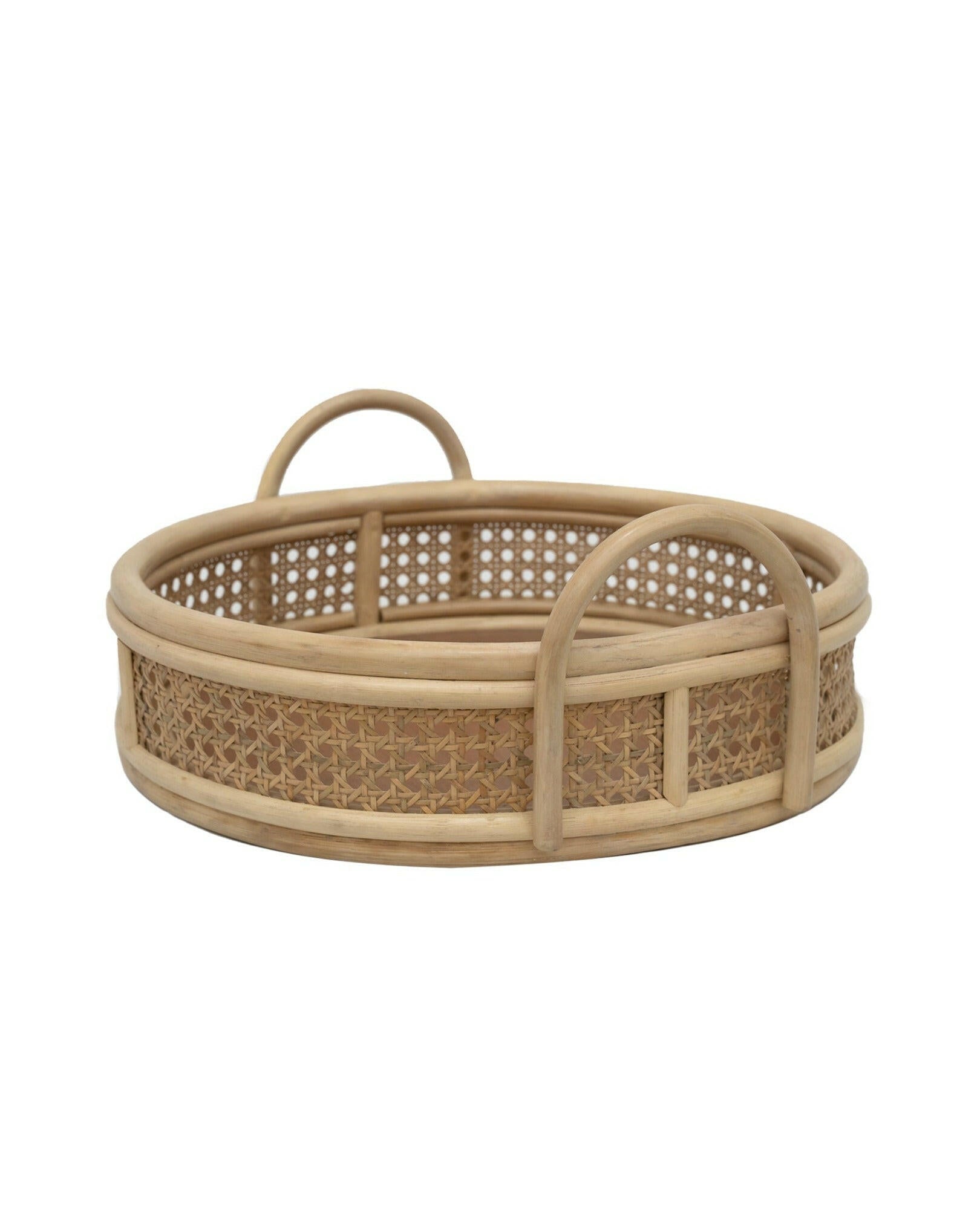 Rattan Full Size Serving Tray Organization Ellie & Becks Co.