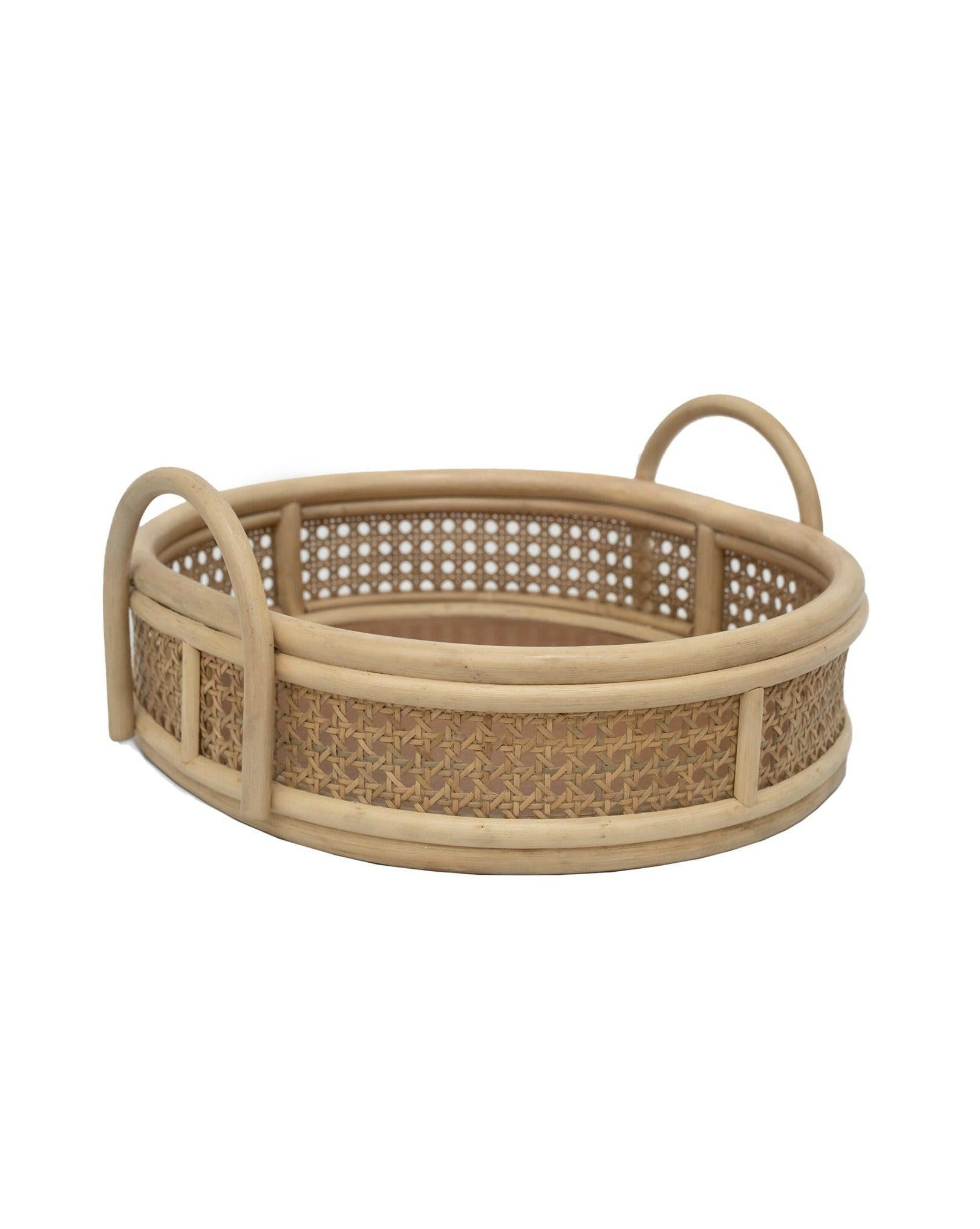 Rattan Full Size Serving Tray Organization Ellie & Becks Co.