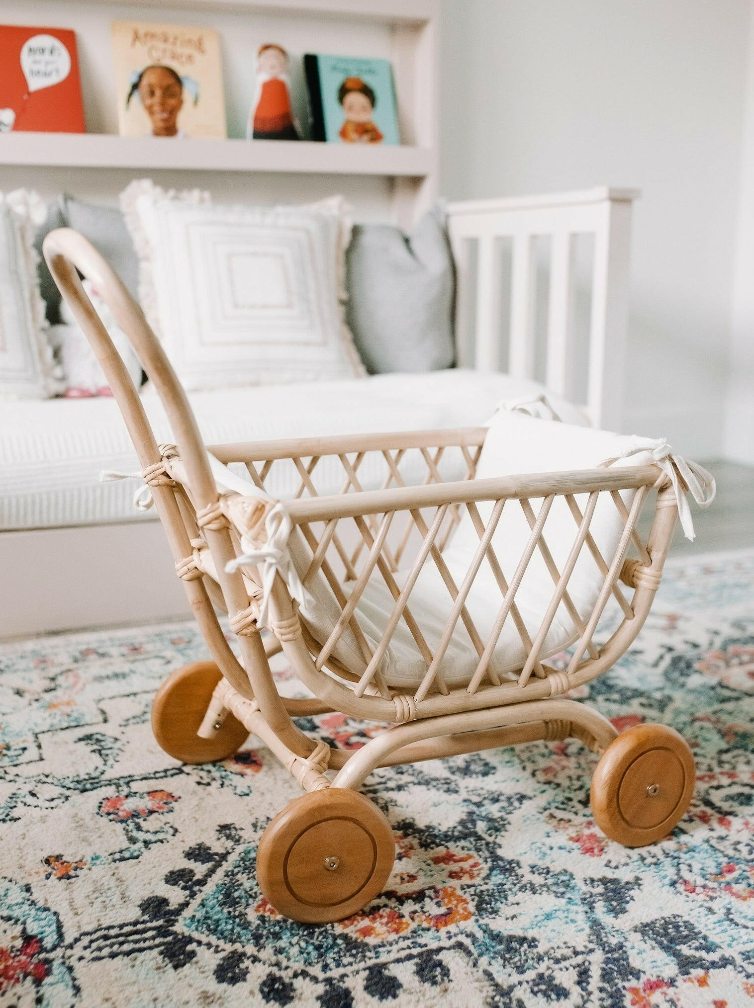 Clara Cart Natural Doll Furniture Ellie & Becks Co.