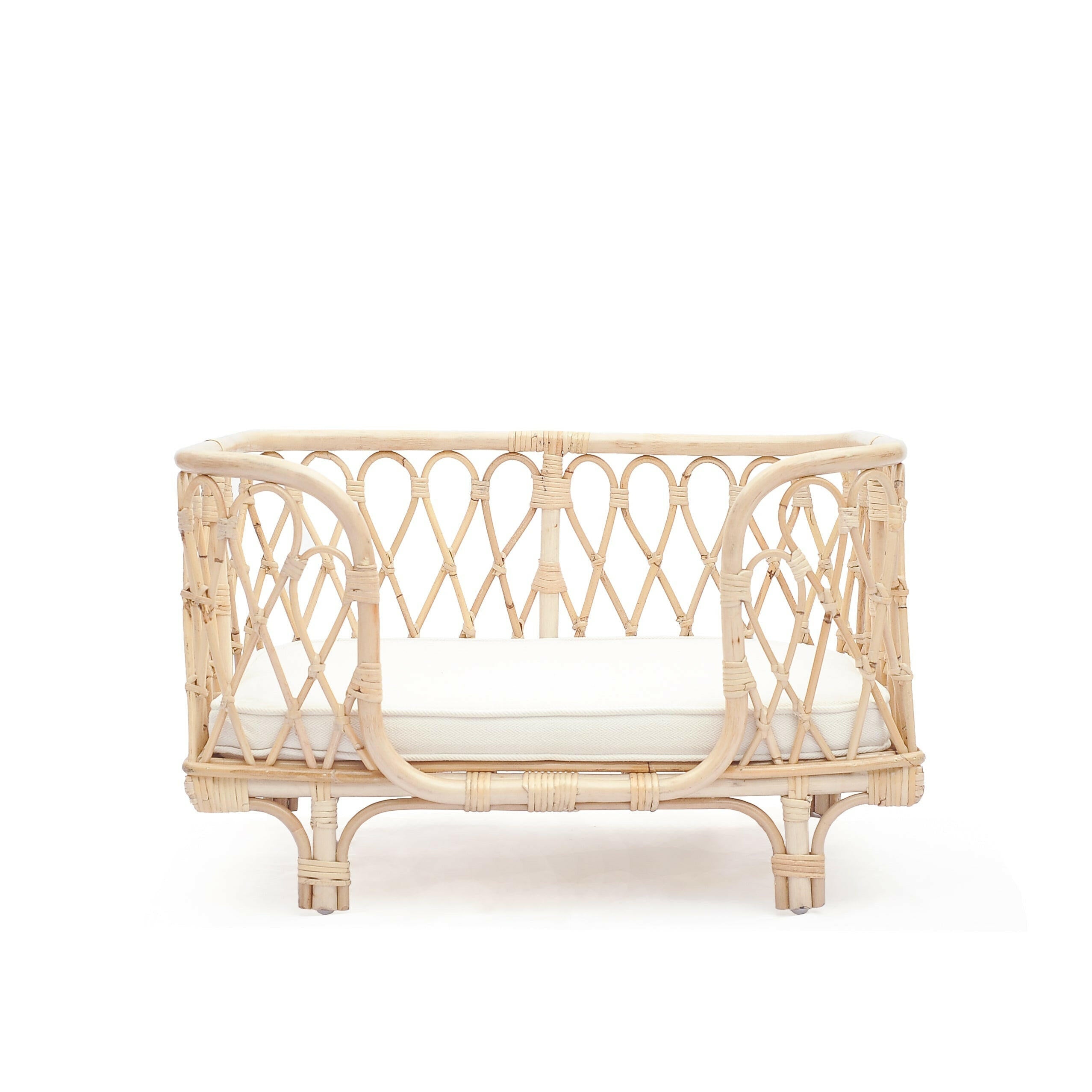 Everett Rattan Pet Bed Furniture Ellie & Becks Co.