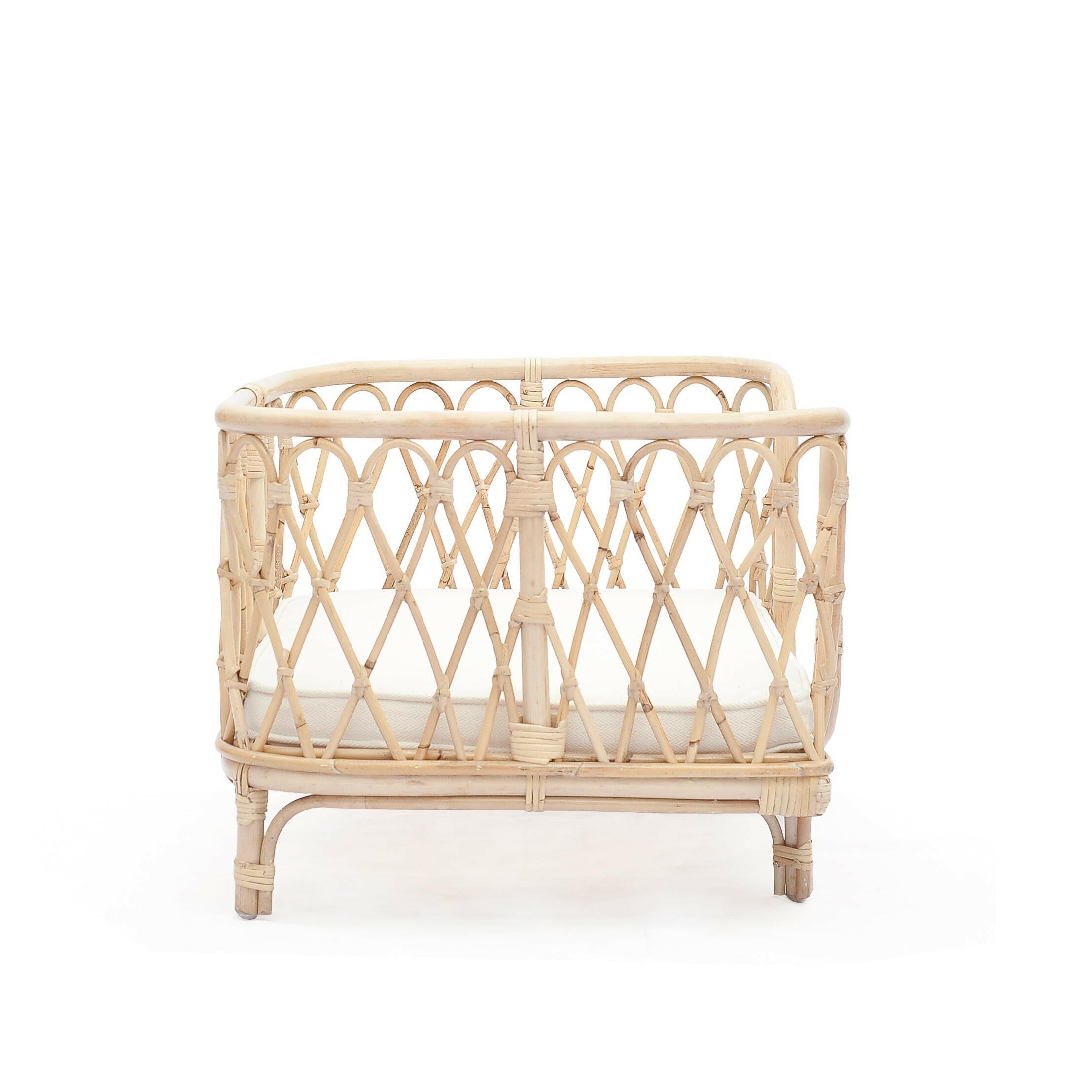 Everett Rattan Pet Bed Furniture Ellie & Becks Co.
