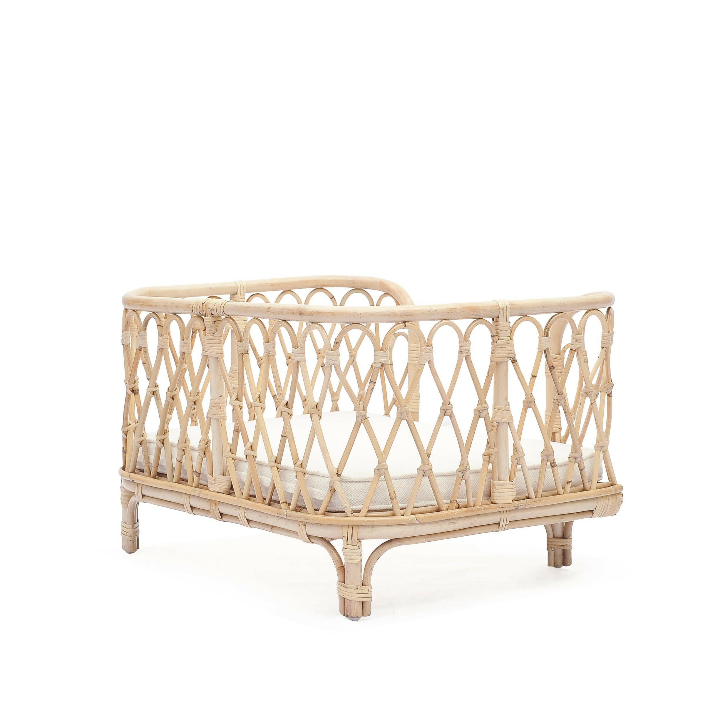 Everett Rattan Pet Bed Furniture Ellie & Becks Co.