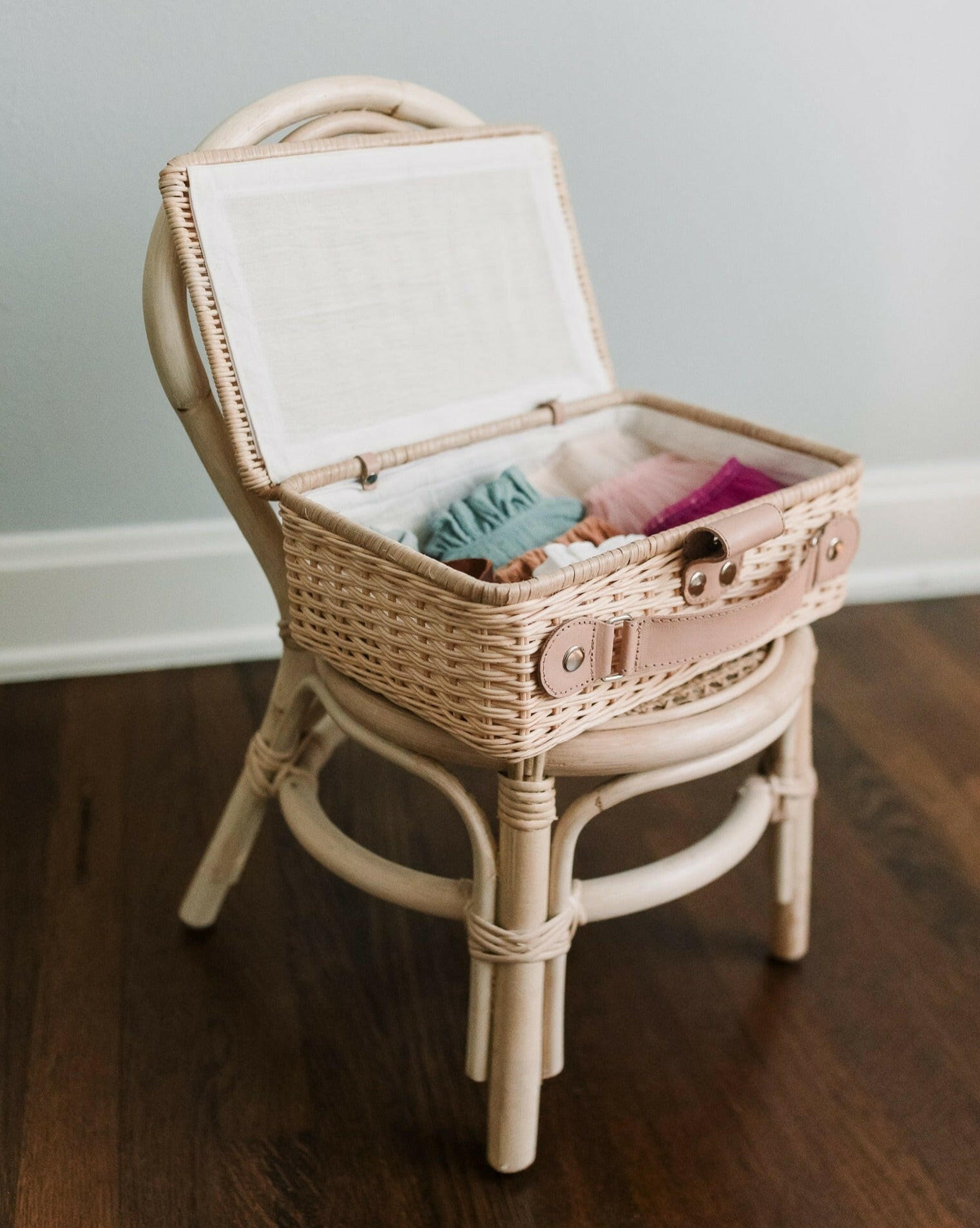 Wicker Suitcases Organization Ellie & Becks Co.