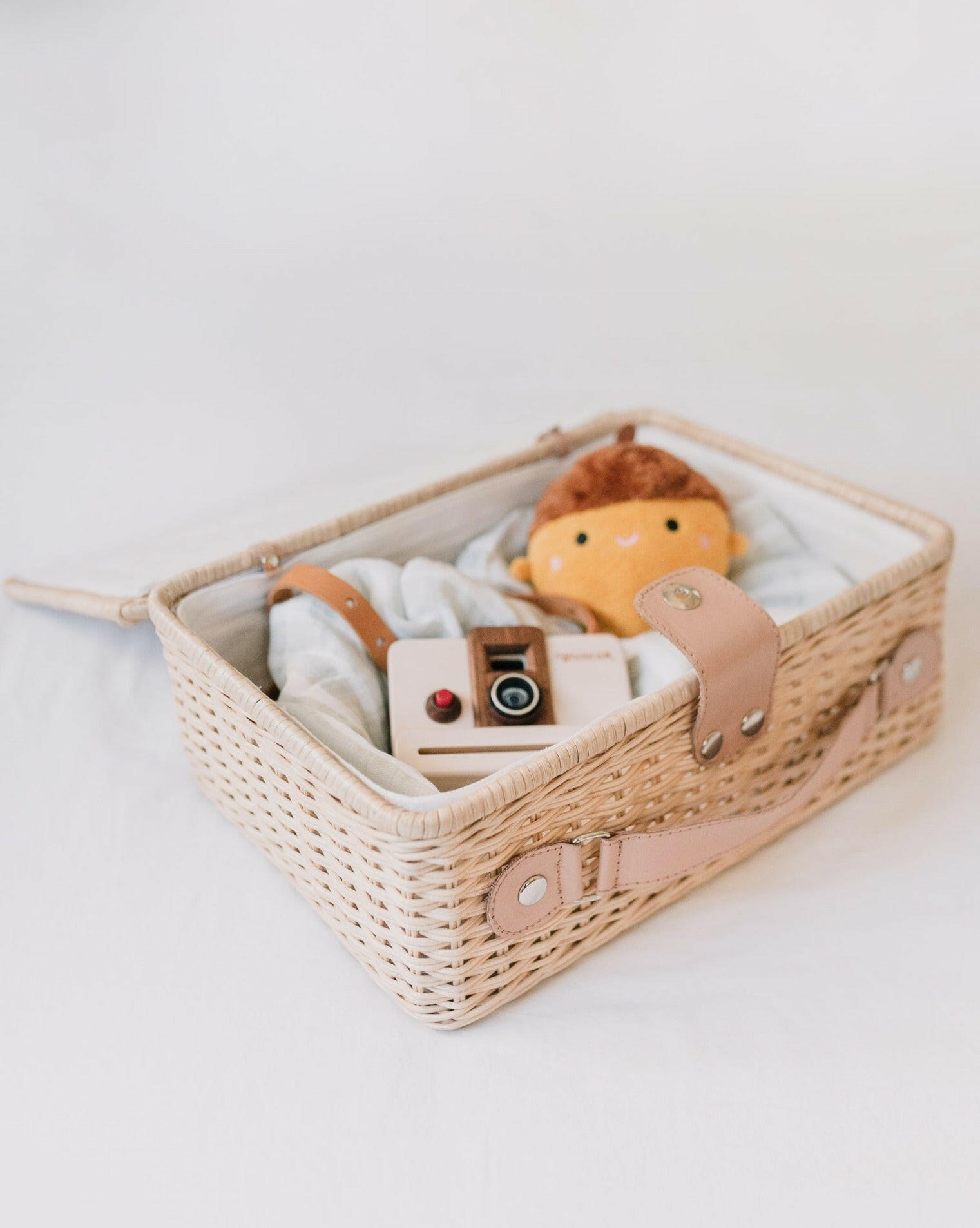 Wicker Suitcases Organization Ellie & Becks Co.