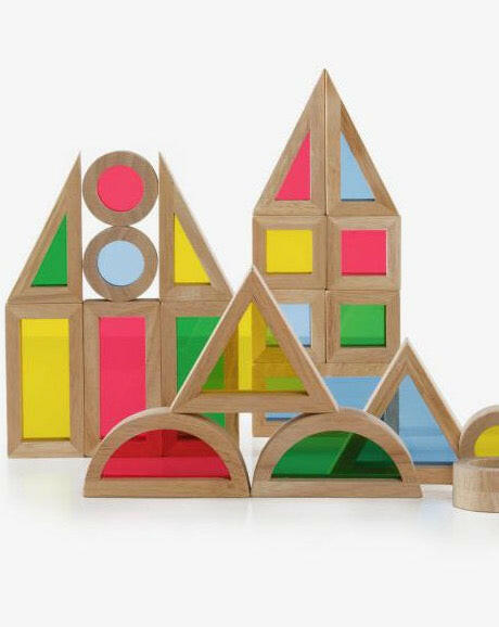 Jr. Rainbow Blocks - 40 pc. set Kids Toys Guidecraft