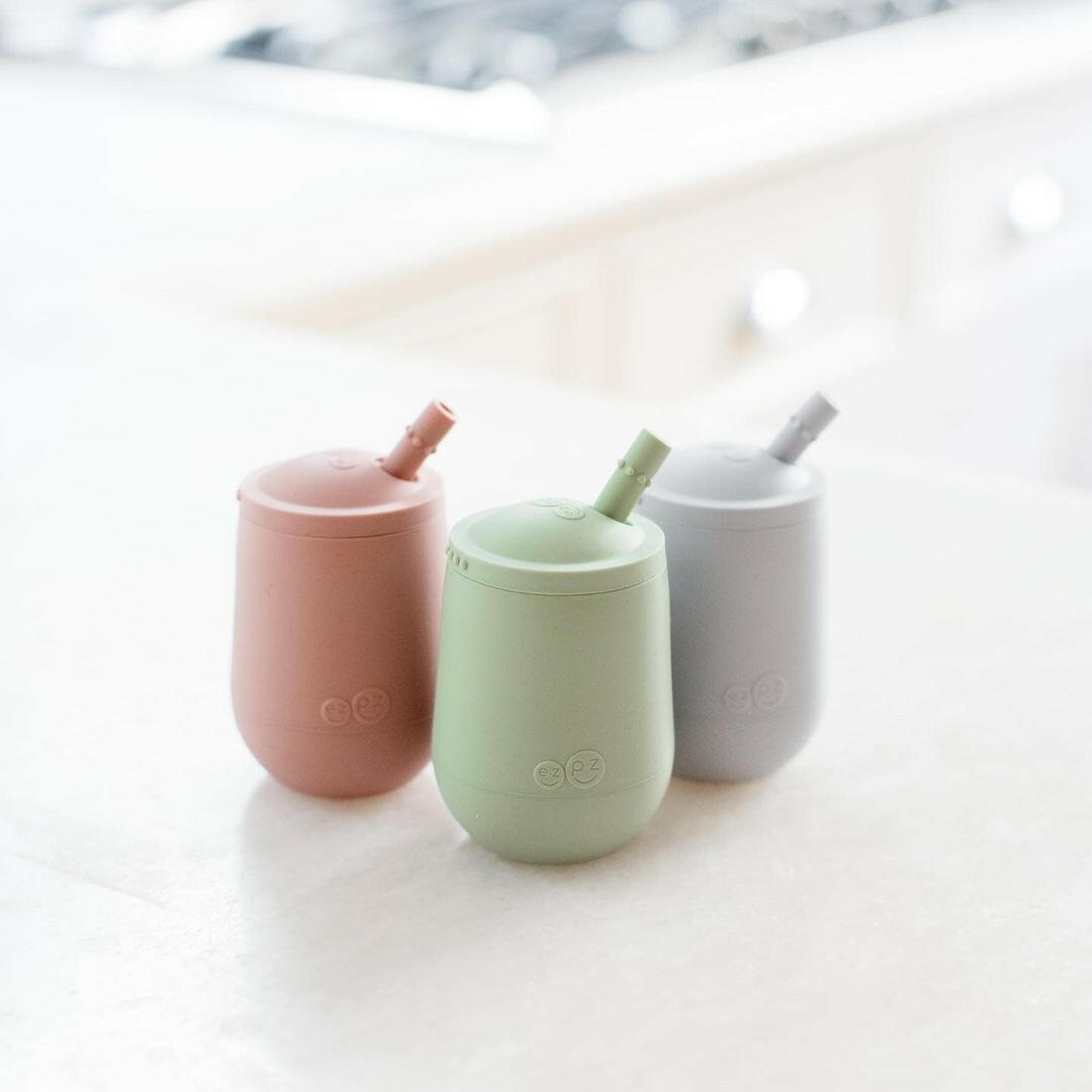 Mini Cup + Straw Training System - Blush Feeding ezpz