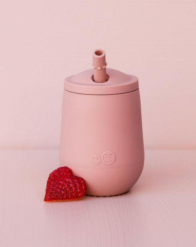 Mini Cup + Straw Training System - Blush Feeding ezpz