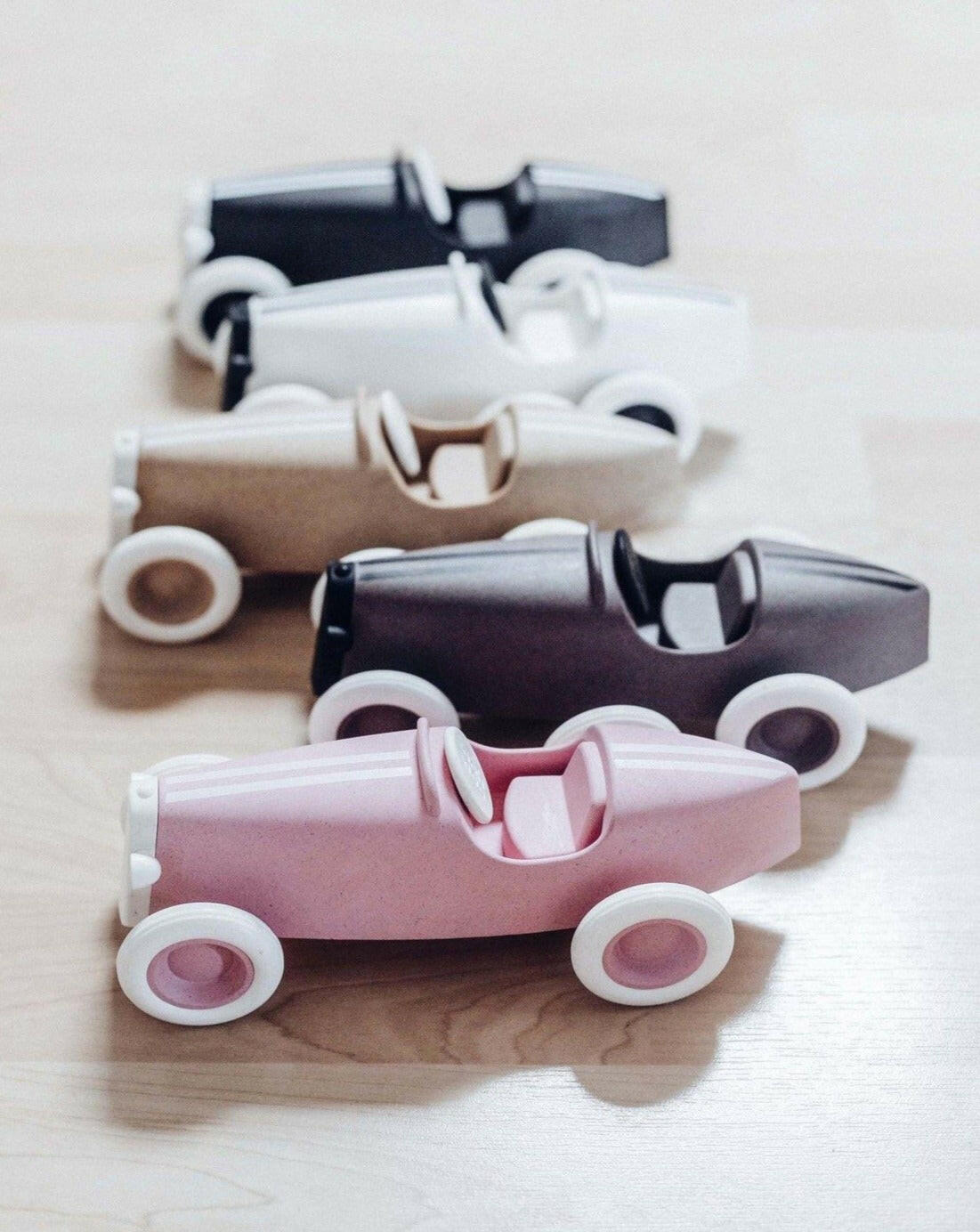 Ooh Noo Grand Prix Racing Car - Pale Pink Kids Toys Ooh Noo