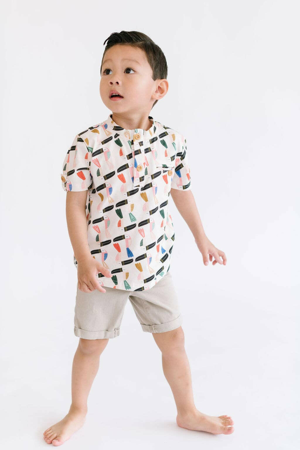 Alex Tee in Toucan Play shirts Ollie Jay