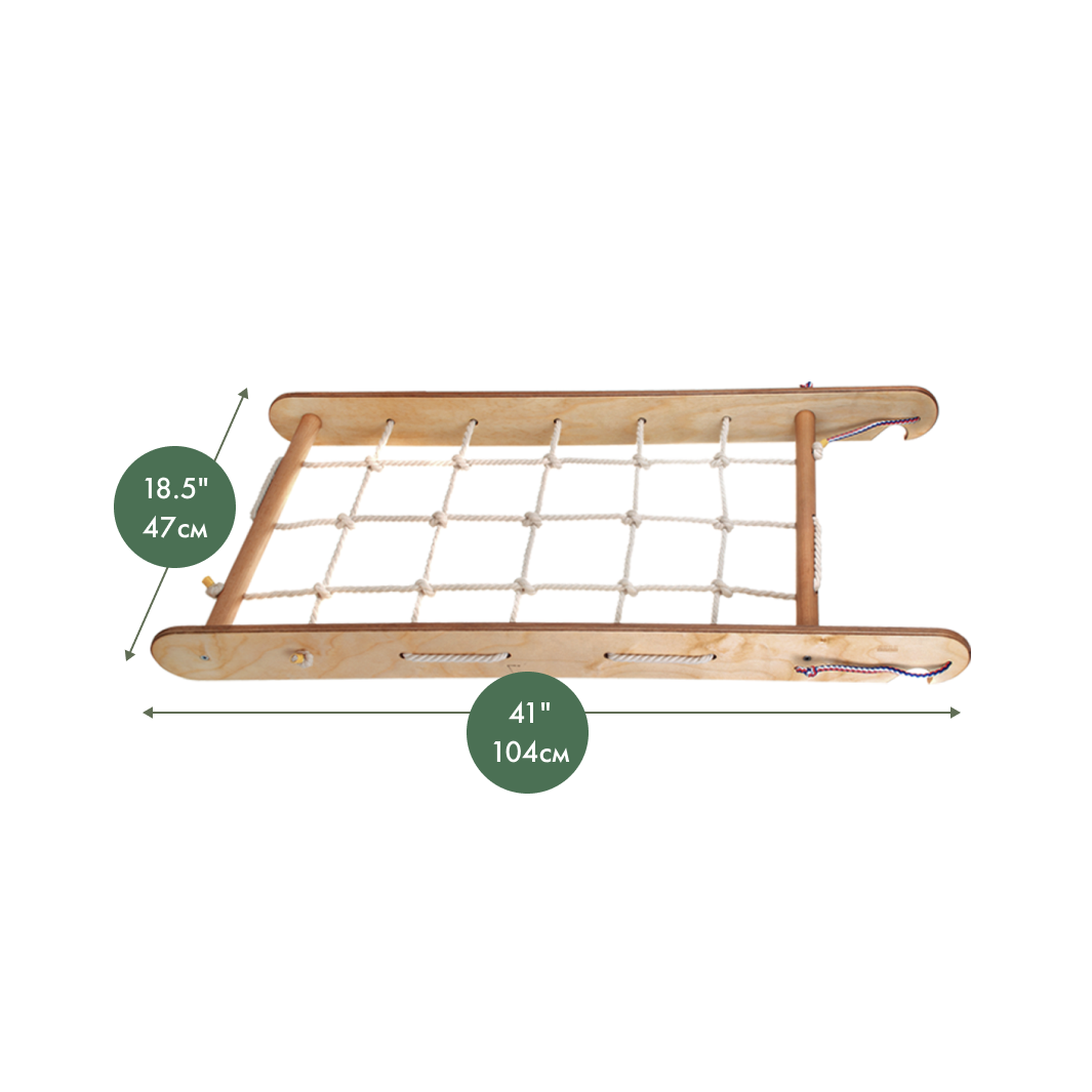 Climbing Net for Triangle Ladder - Beige Ladder Accessories Goodevas