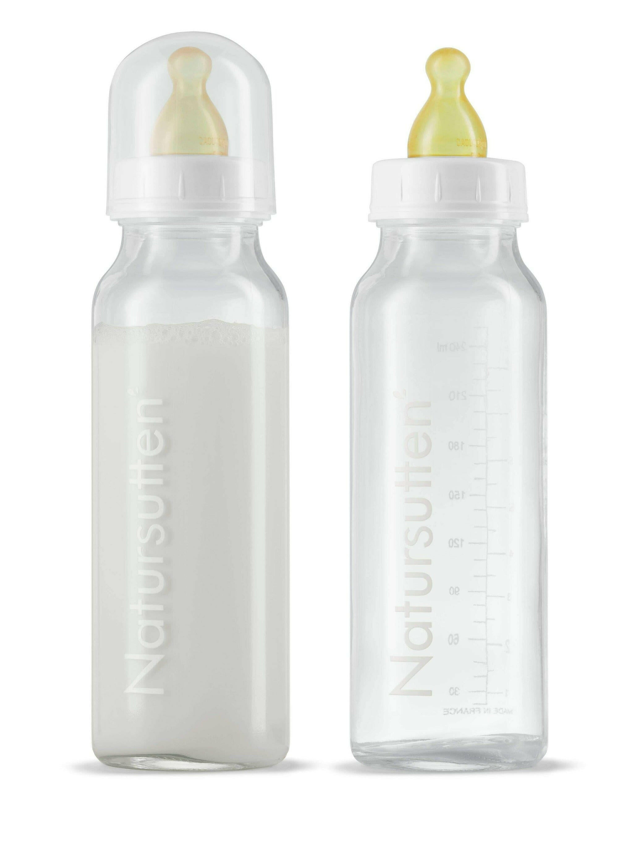 Natursutten® Glass Baby 8oz Bottles - 2 Pack Feeding Natursutten®