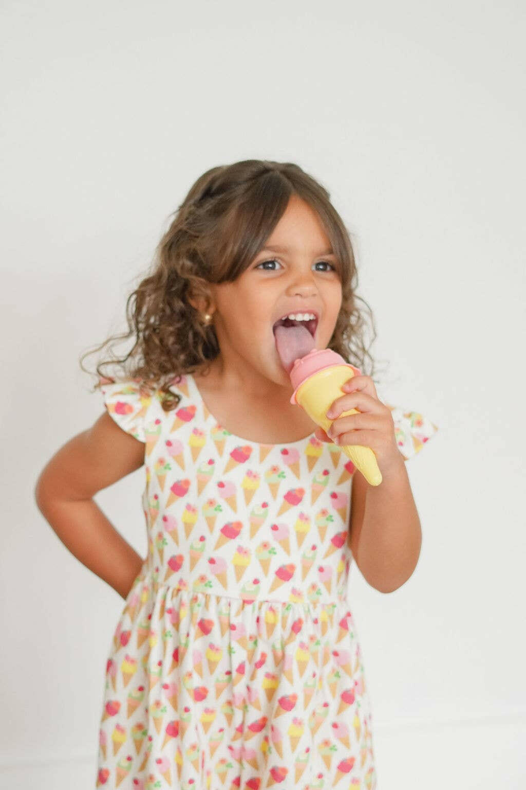 Macie Romper in Ice Cream Scoop Ollie Jay